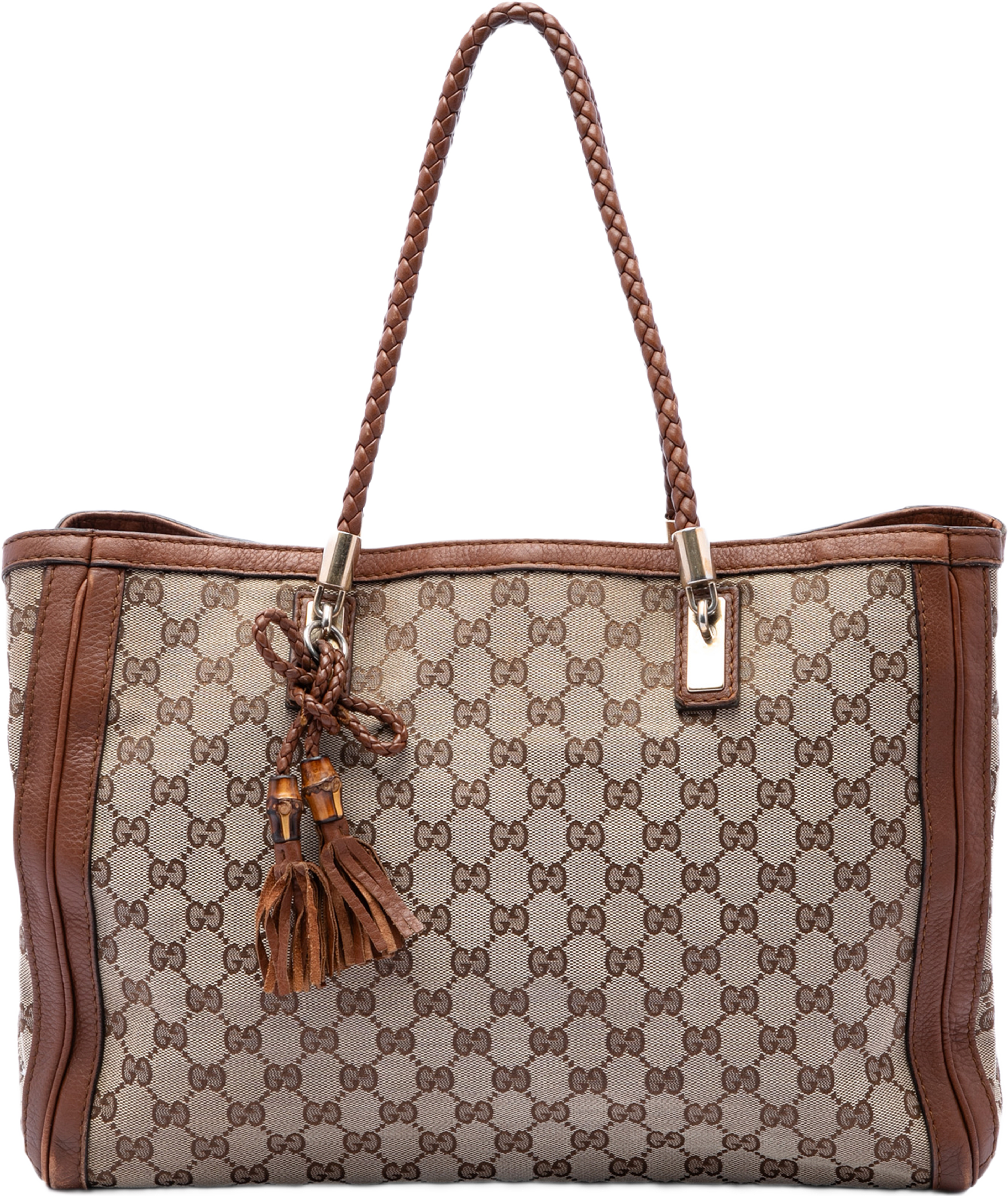 Gucci Gg Canvas Bella Tote, från Luxclusif, i färgen beige. Klicka för att öppna bilden i stort format