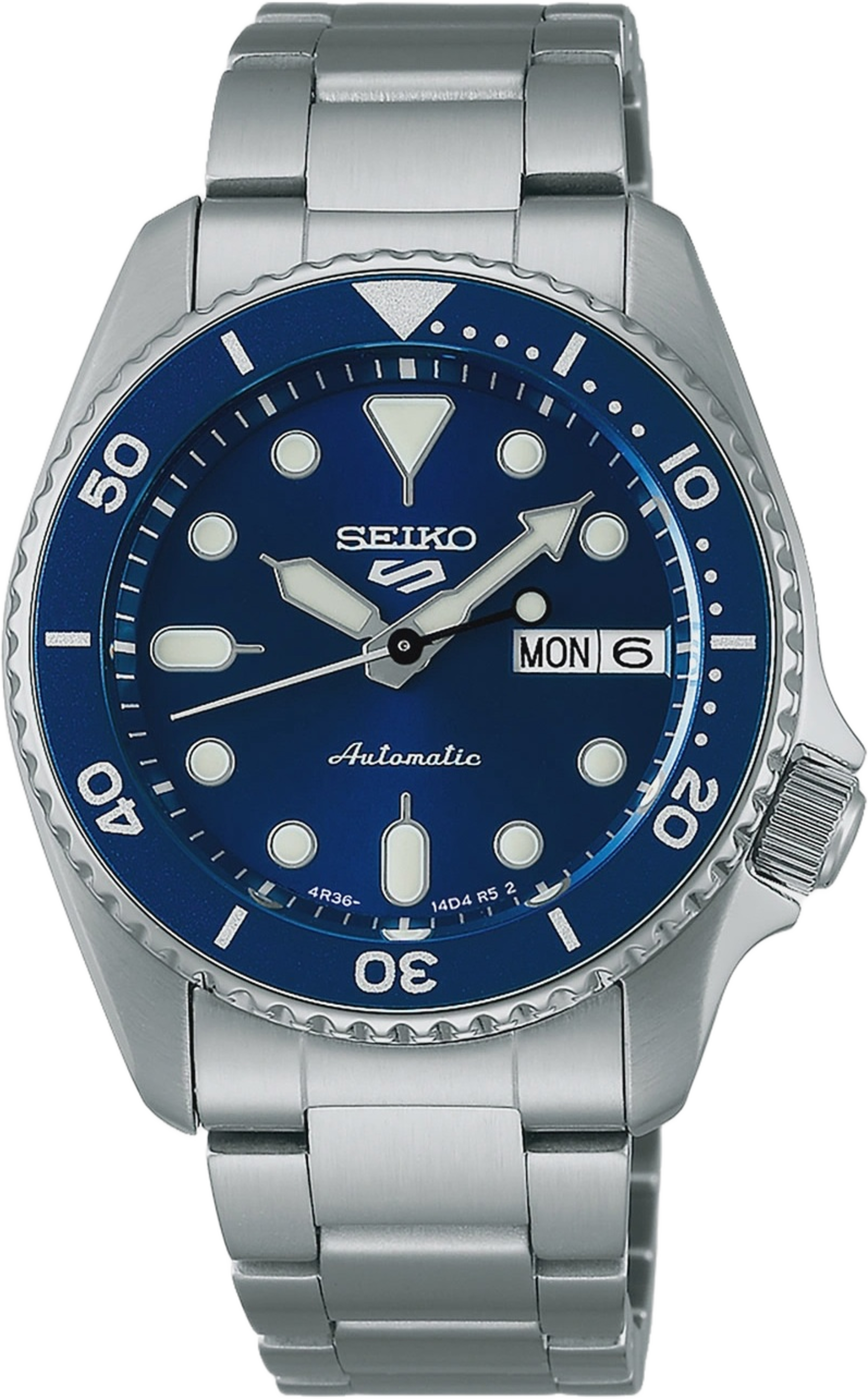 Seiko 5 Sports Automatic Blå/stål, Gummiband - Srpl77k1, från Seiko, i färgen 1. Klicka för att öppna bilden i stort format