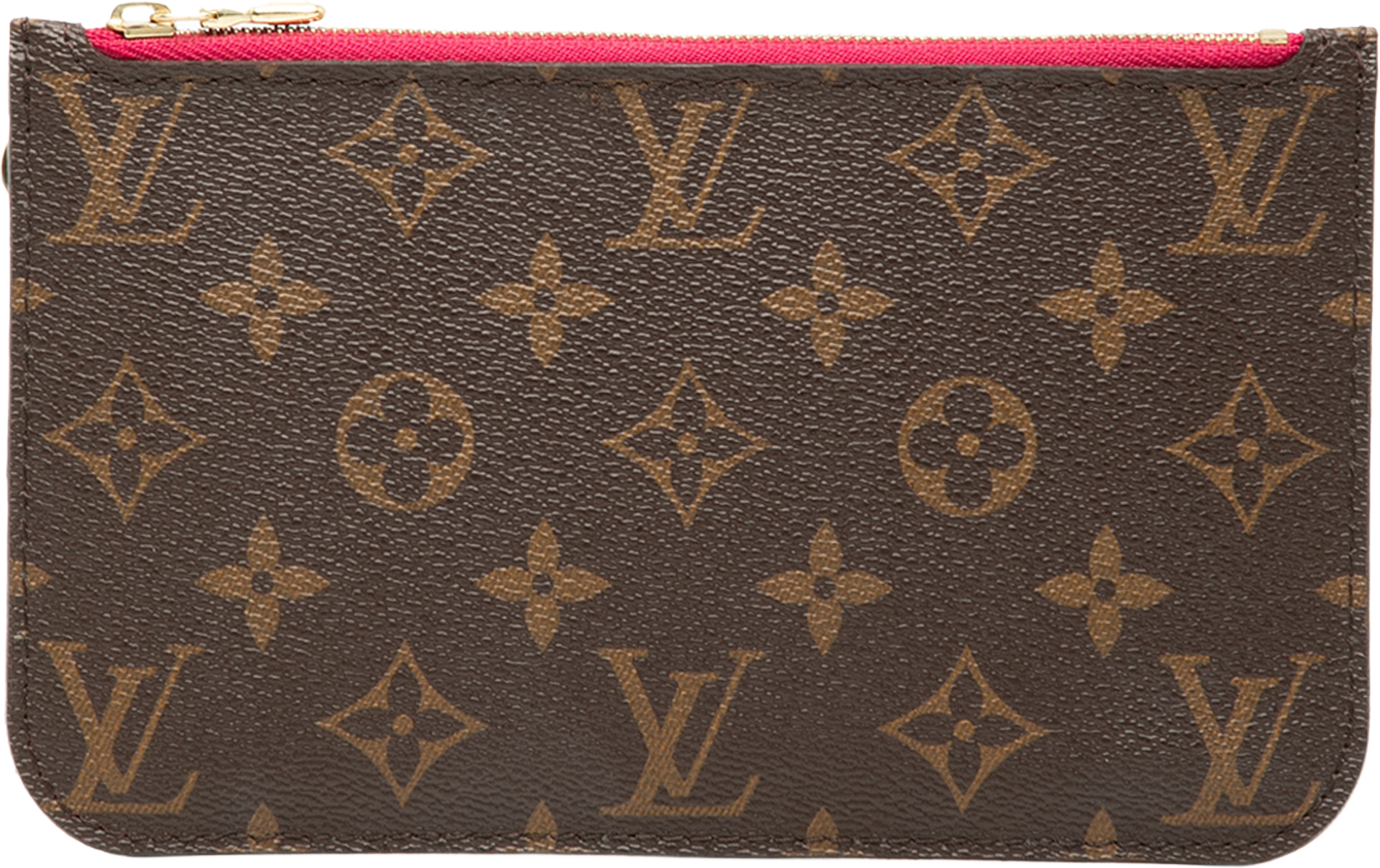 Louis Vuitton Monogram Neverfull Pouch Pm, från Luxclusif, i färgen brown. Klicka för att öppna bilden i stort format
