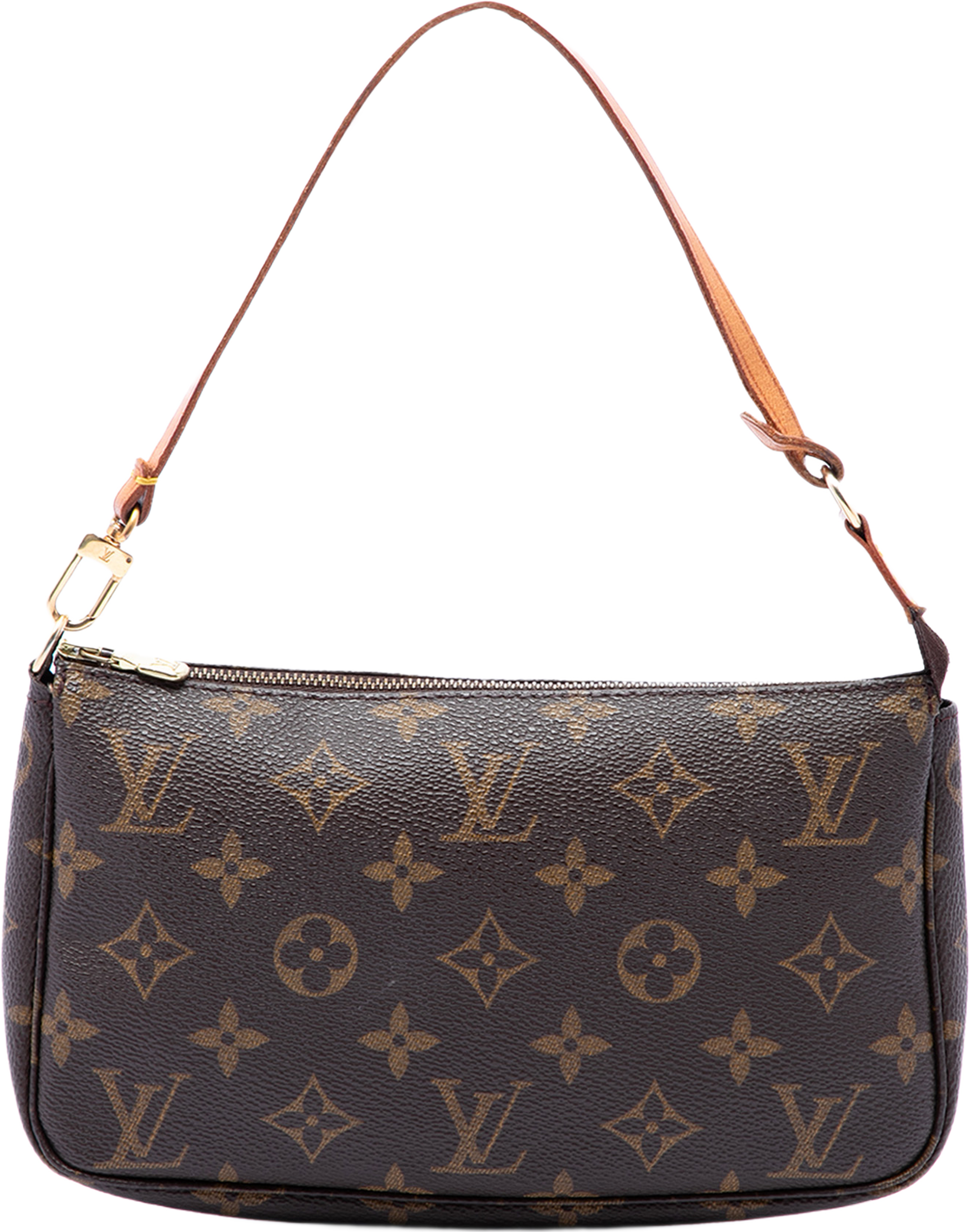 Louis Vuitton Monogram Pochette Accessoires, från Luxclusif, i färgen brun. Klicka för att öppna bilden i stort format