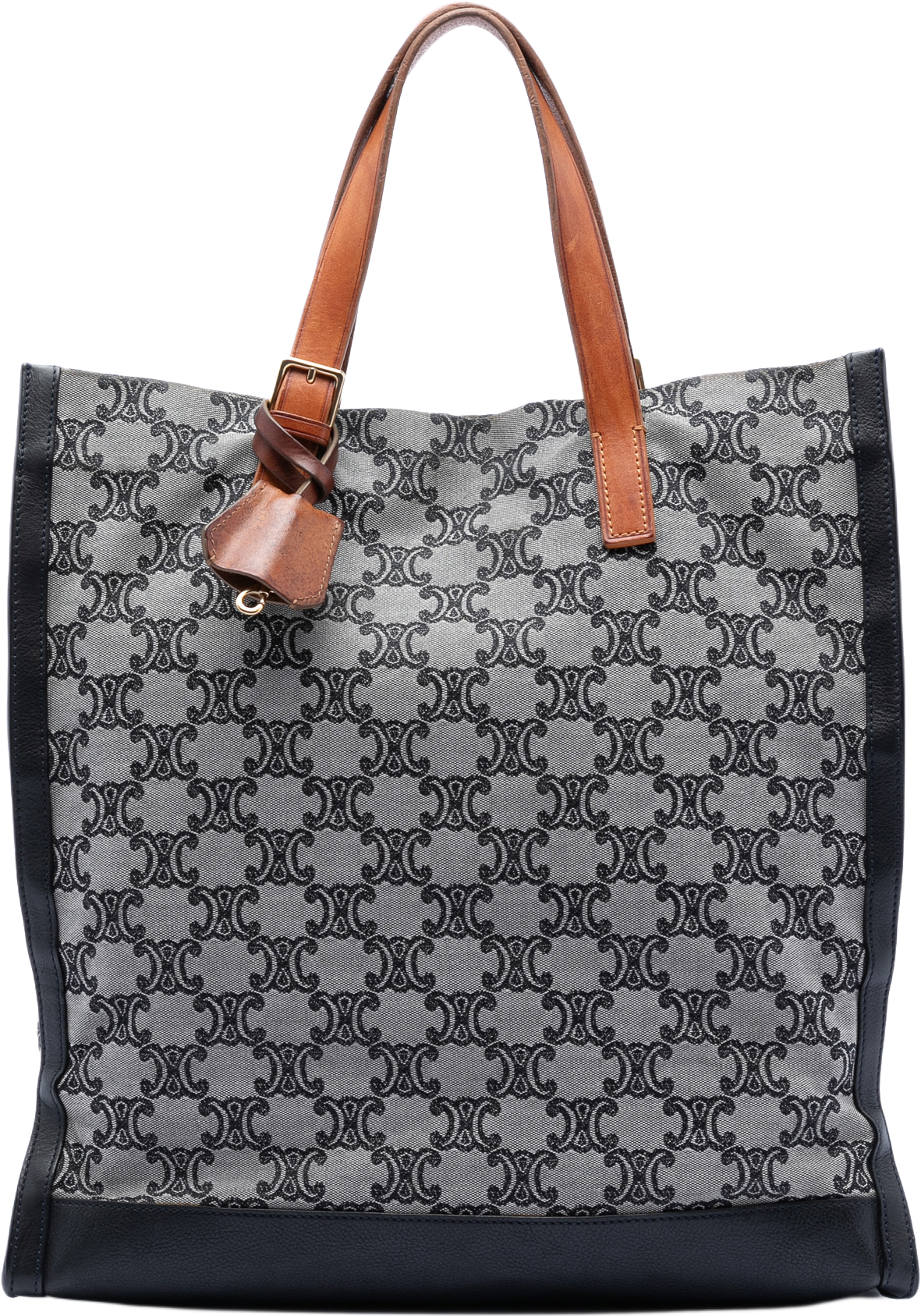 Celine Macadam Canvas Vertical Tote, från Luxclusif, i färgen gray. Klicka för att öppna bilden i stort format