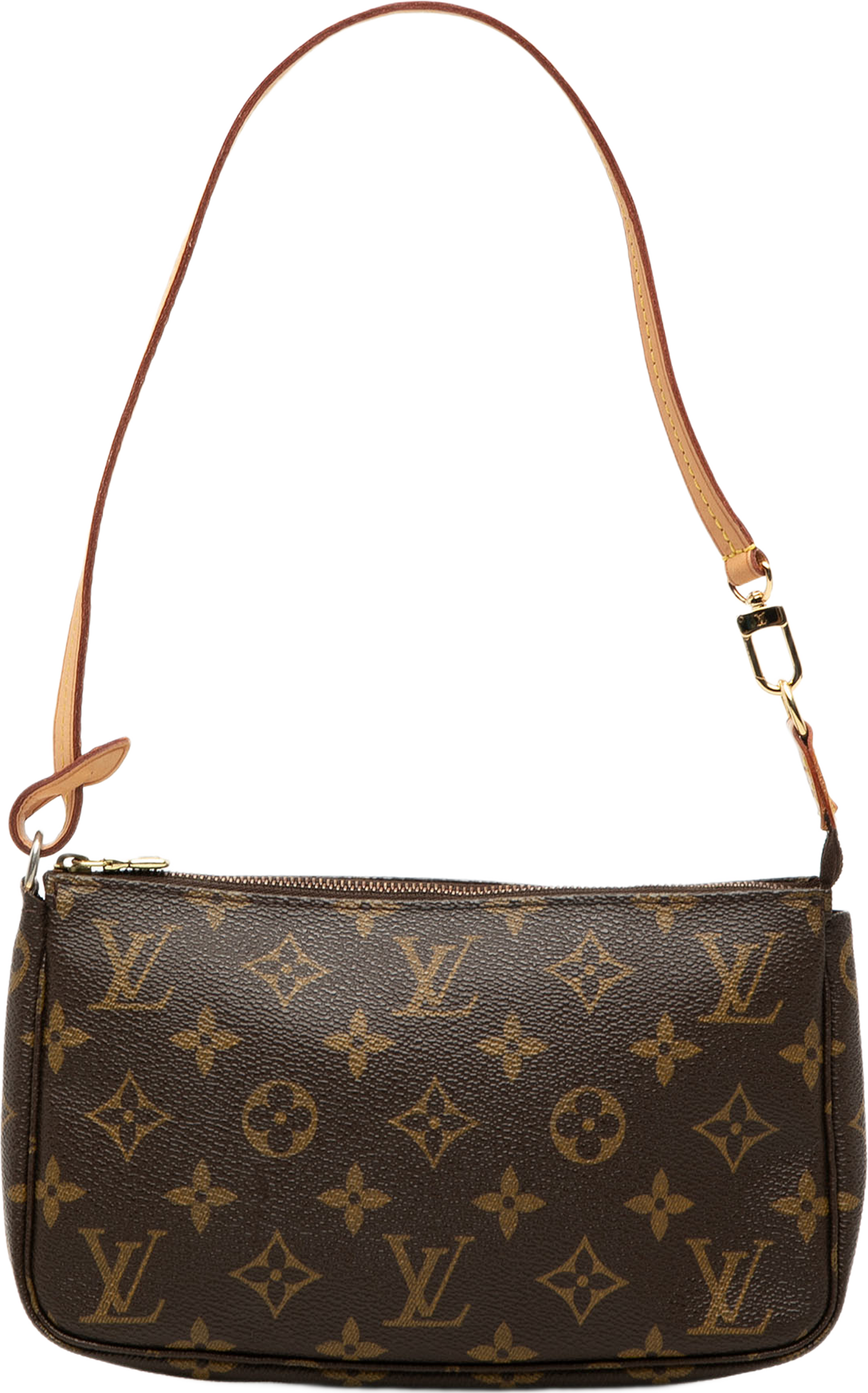 Louis Vuitton Monogram Pochette Accessoires, från Luxclusif, i färgen brun. Klicka för att öppna bilden i stort format