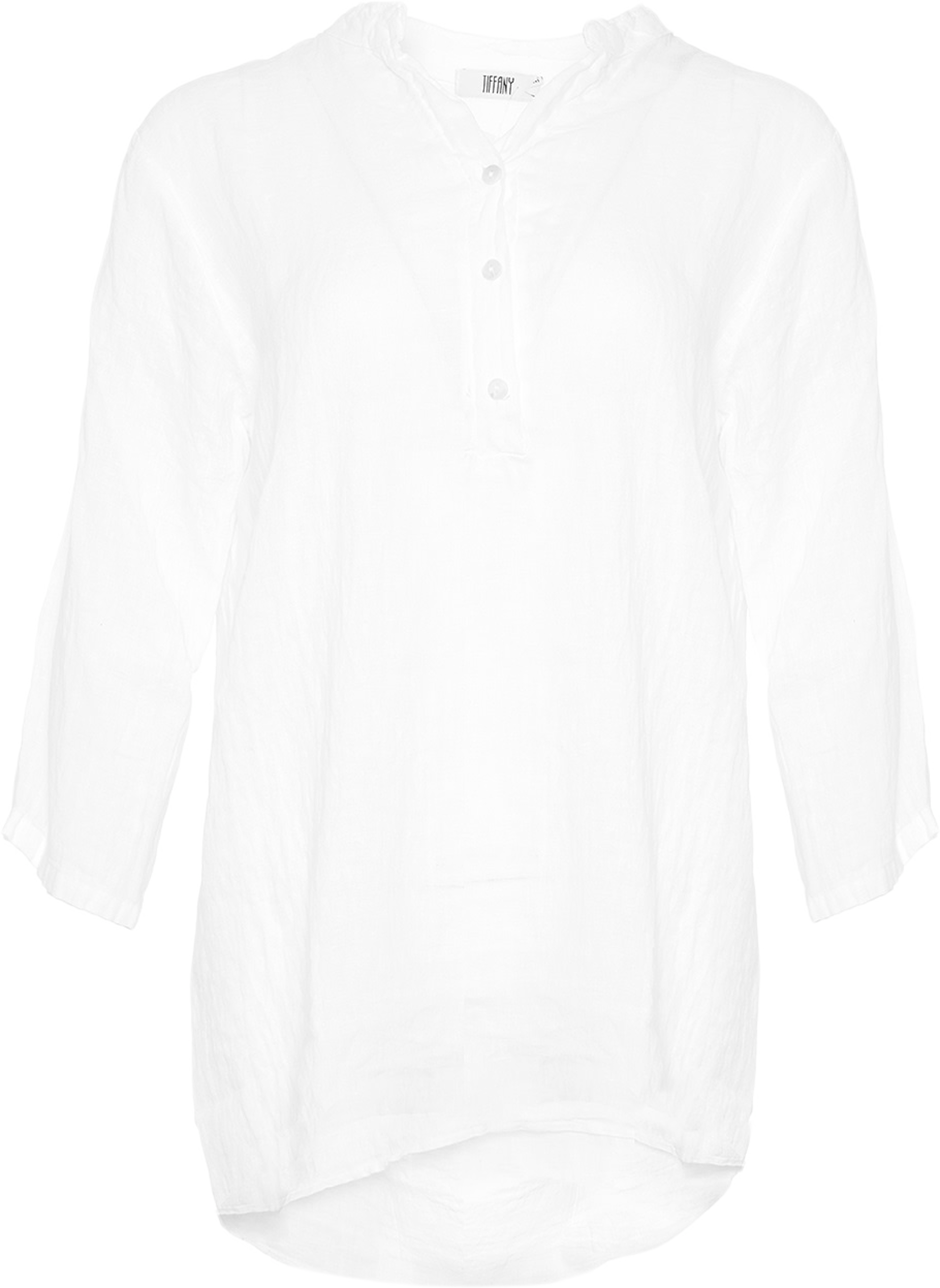 17661, Shirt, Linen - White
