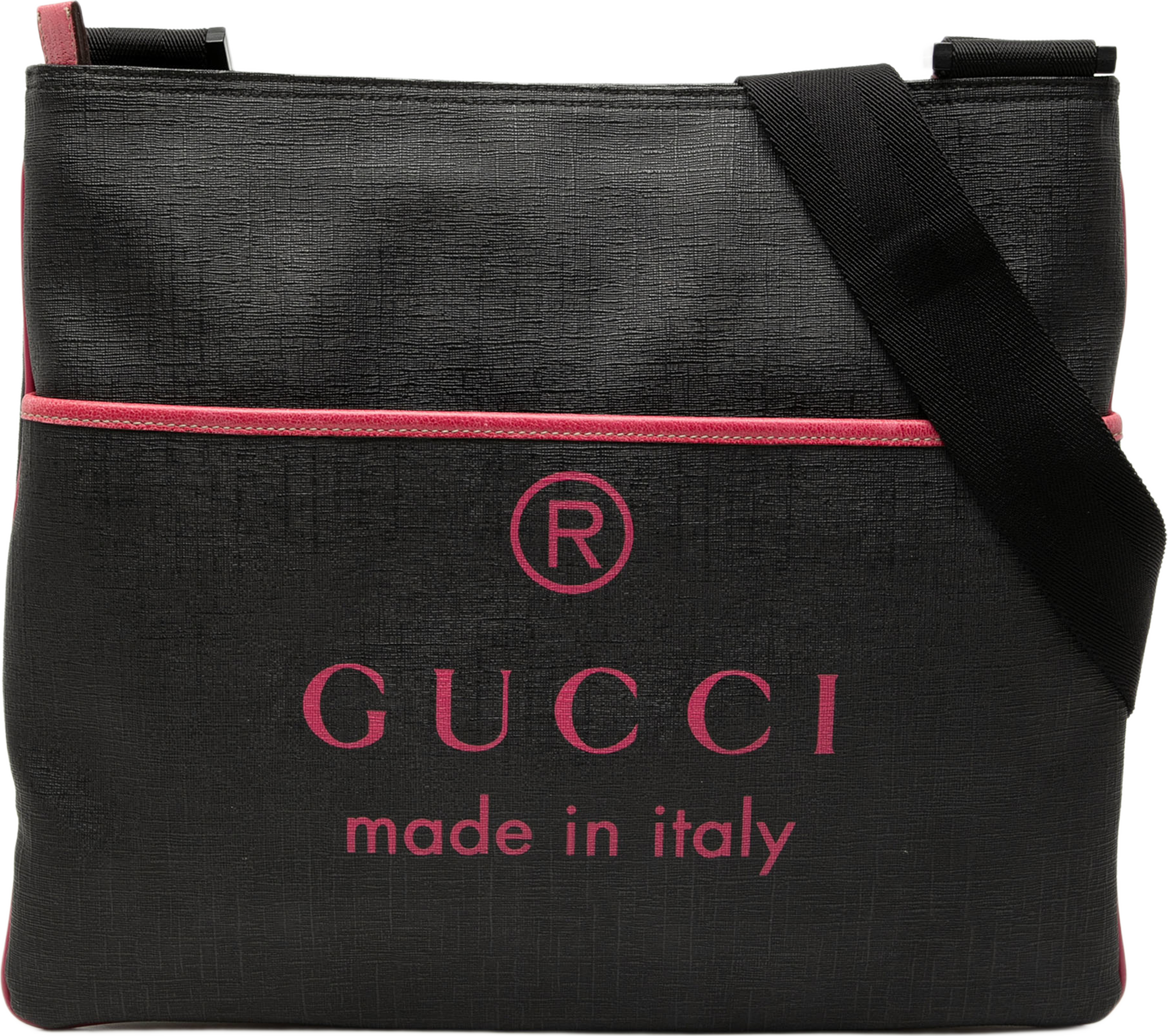Gucci Gg Supreme Trademark Logo Crossbody, från Luxclusif, i färgen black. Klicka för att öppna bilden i stort format