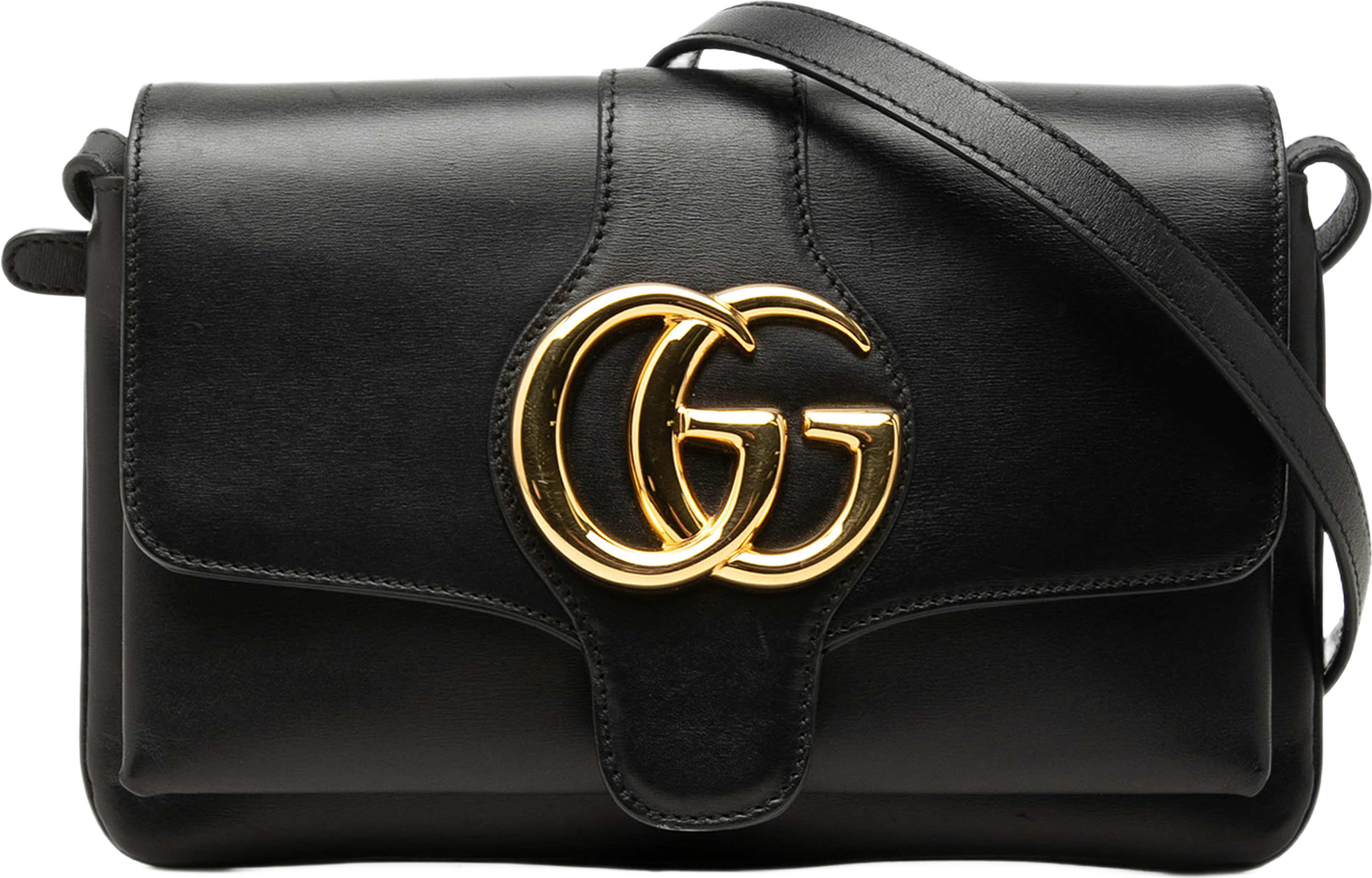 Gucci Small Calfskin Arli Crossbody, från Luxclusif, i färgen svart. Klicka för att öppna bilden i stort format