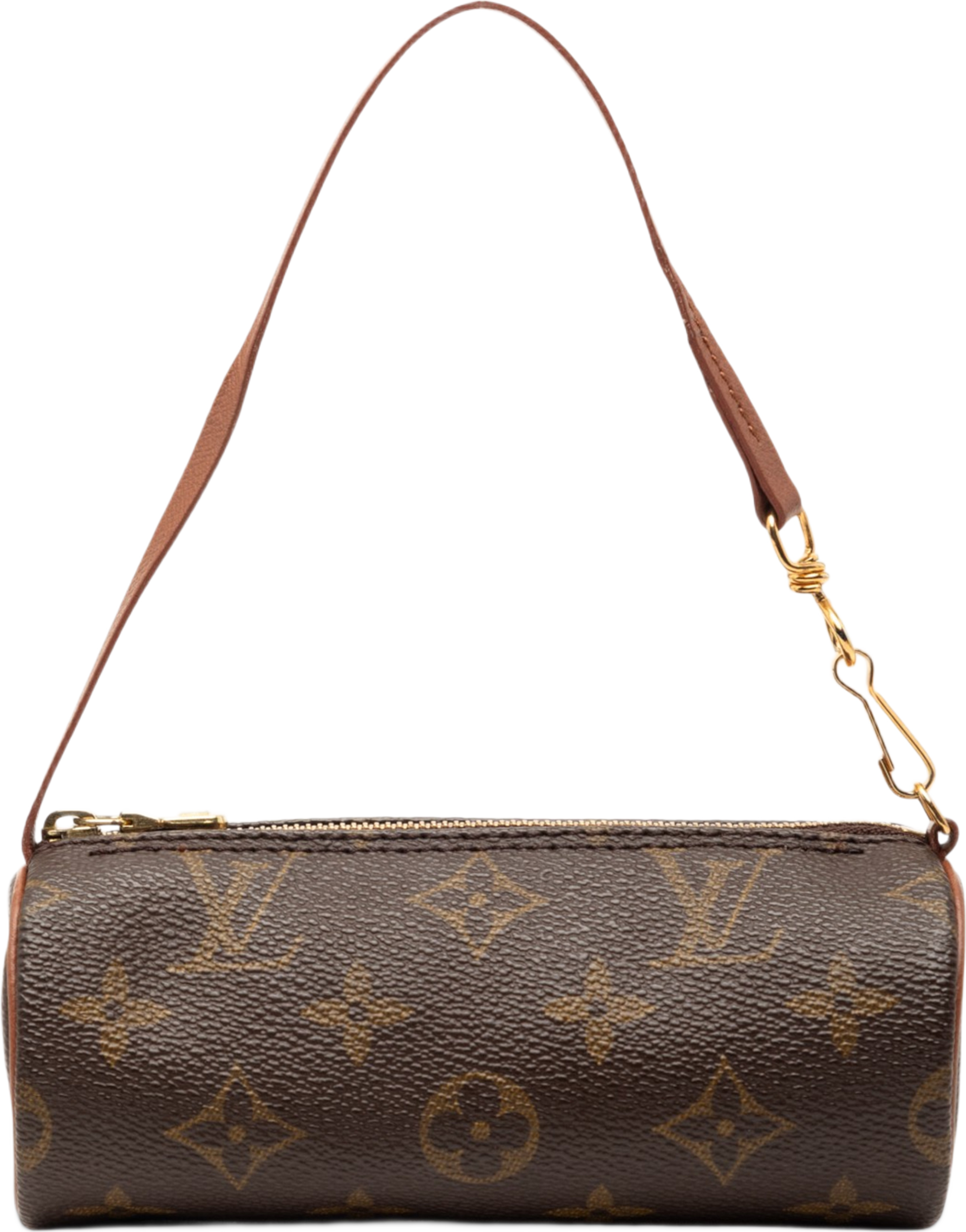 Louis Vuitton Monogram Papillon Pochette, från Luxclusif, i färgen brown. Klicka för att öppna bilden i stort format