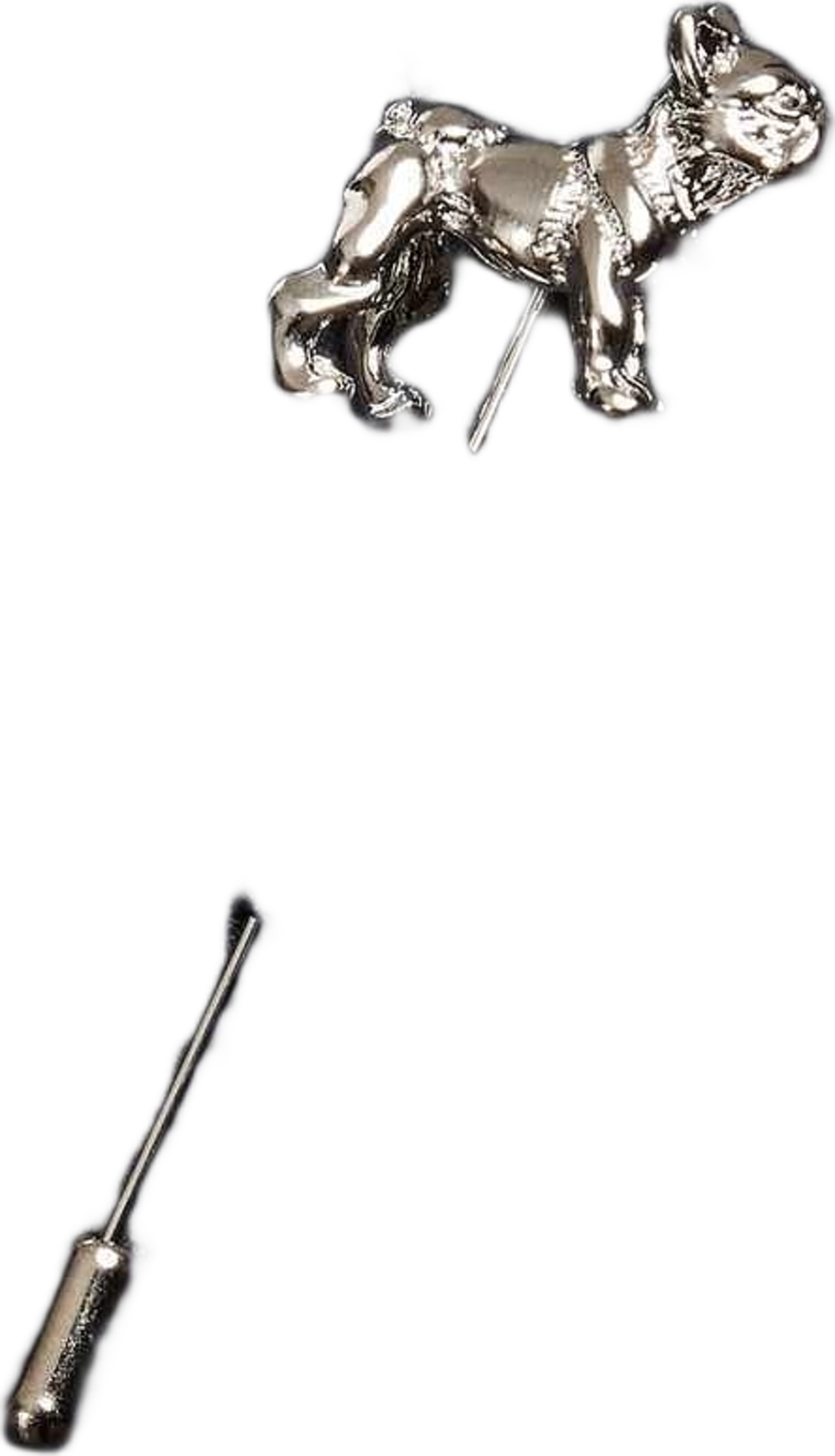 Lapel Pin Dog, från John Henric, i färgen silver. Klicka för att öppna bilden i stort format