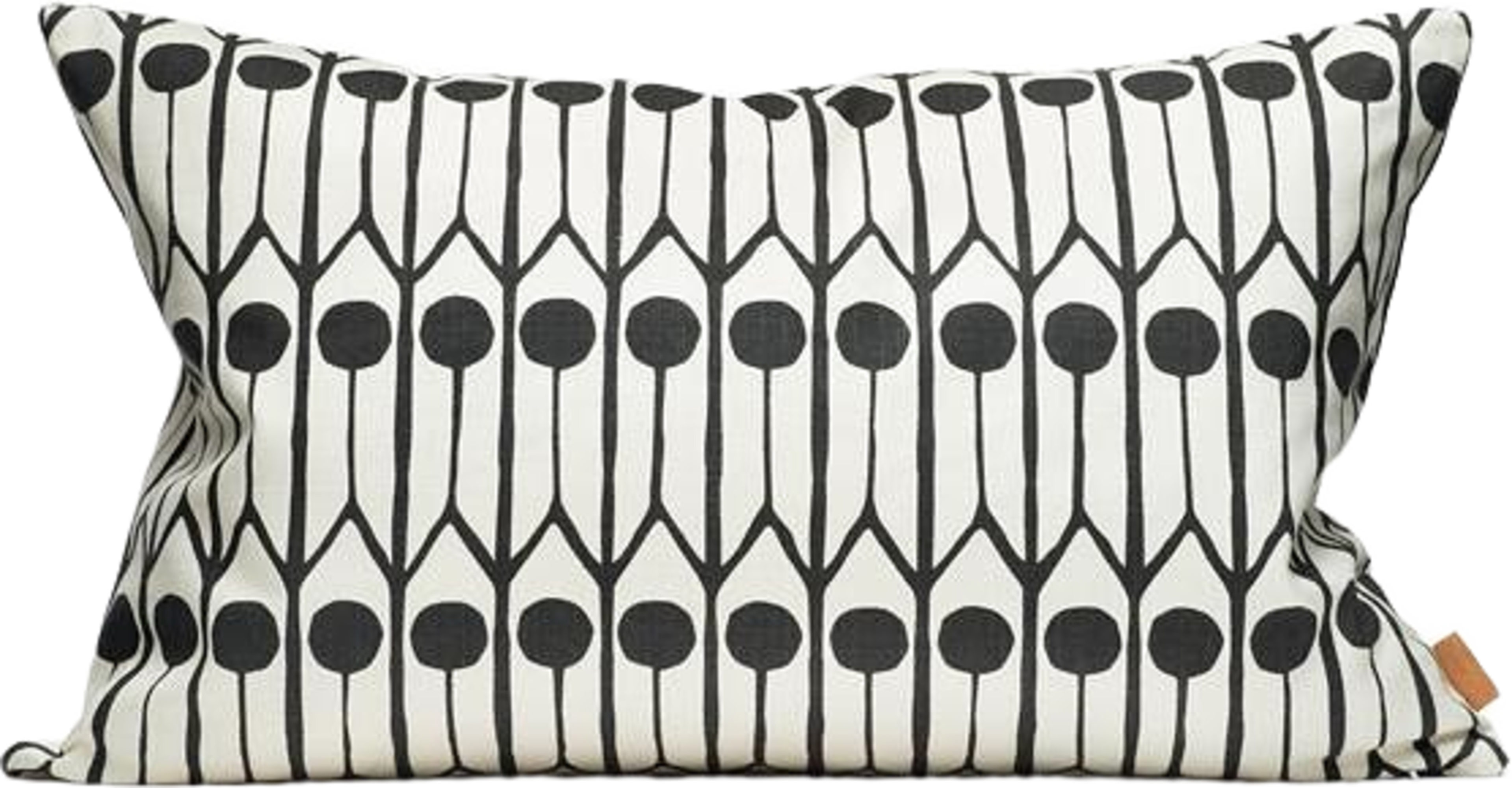 Kuddfodral Feathers 60x40cm Vit/svart
