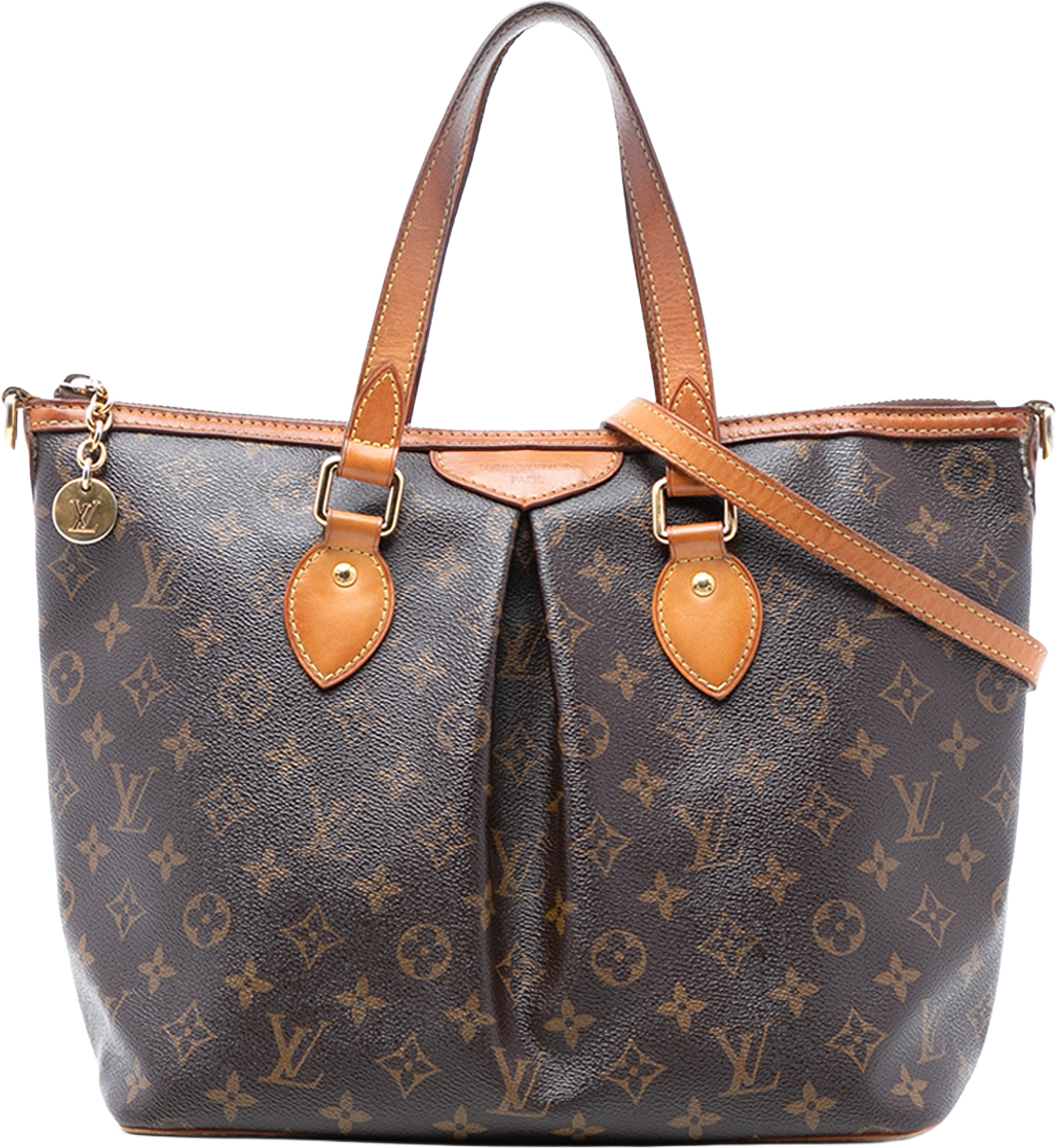 Louis Vuitton Monogram Palermo Pm, från Luxclusif, i färgen brown. Klicka för att öppna bilden i stort format