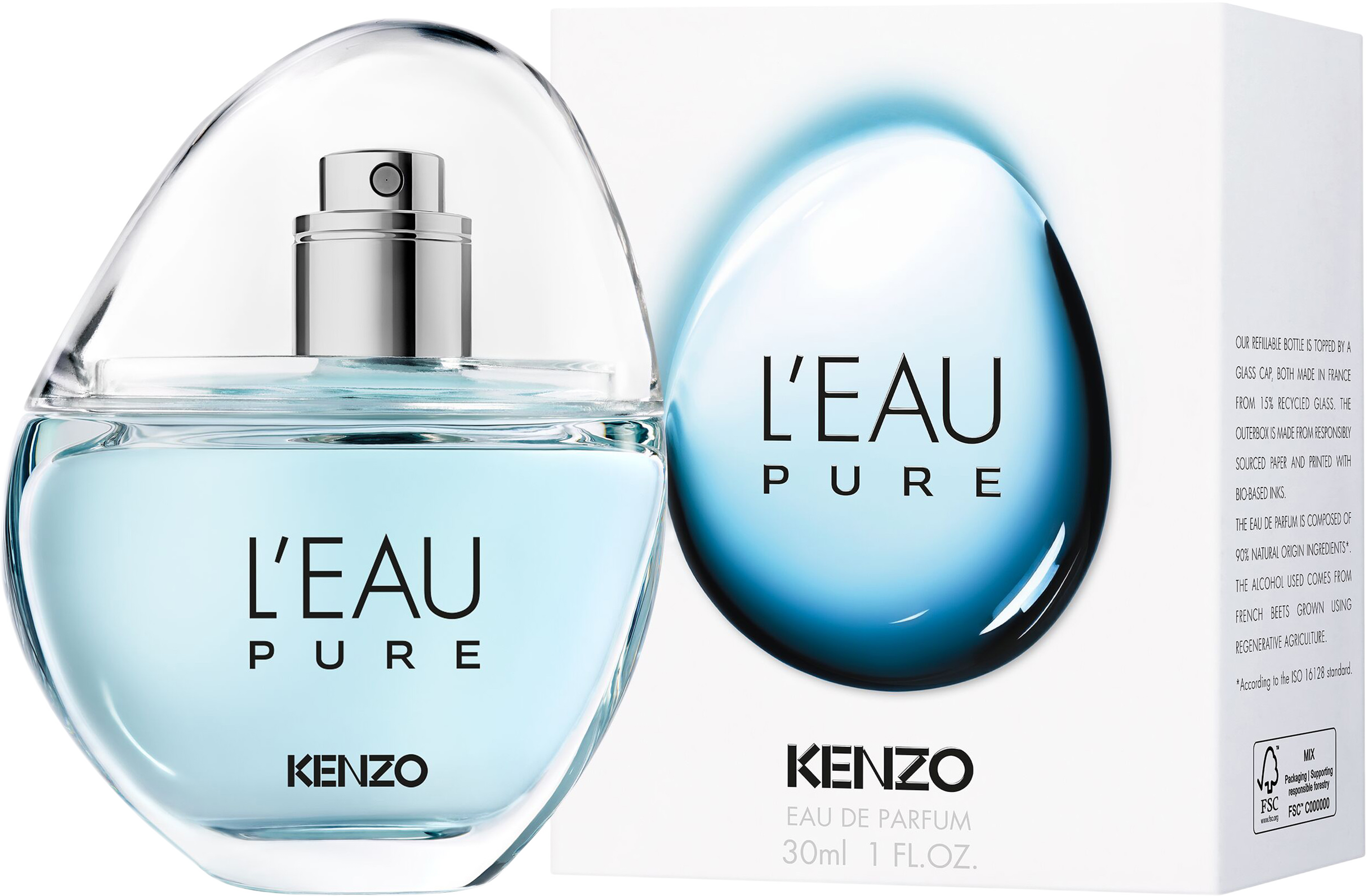 L'eau Pure Eau de parfum, från Kenzo. Klicka för att öppna bilden i stort format