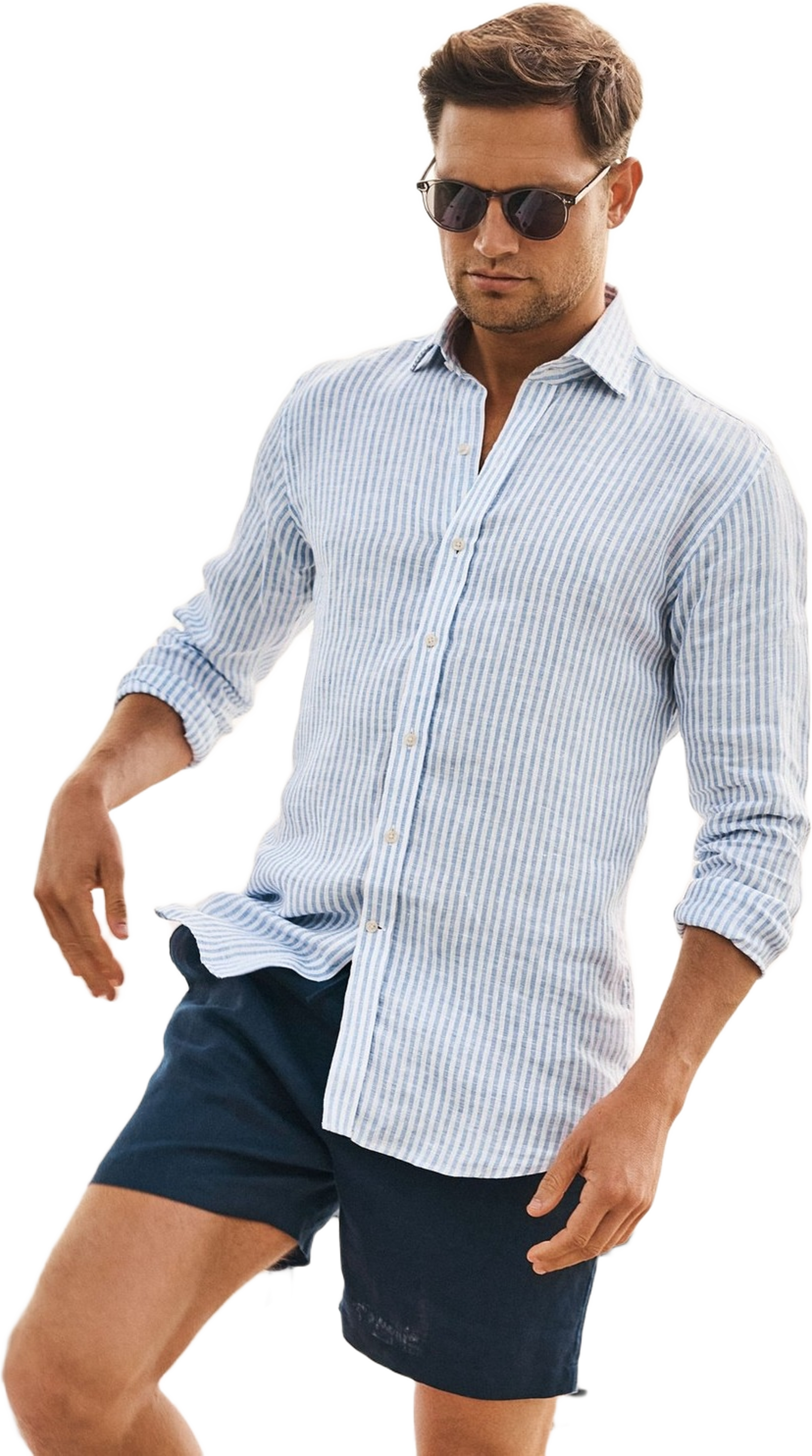 Linen Striped Smart Shirt (lino)