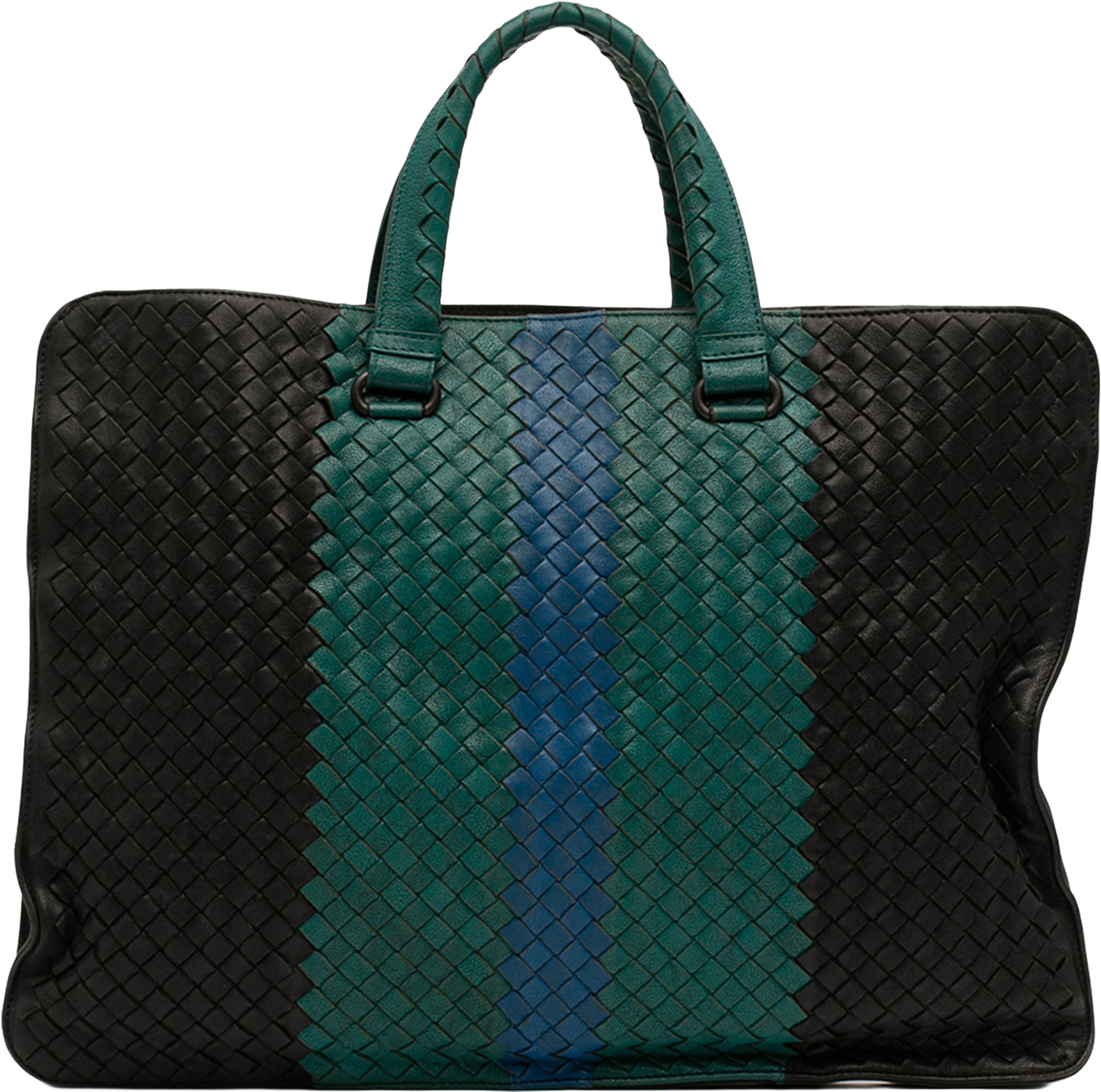 Bottega Veneta Nappa Intrecciato Club Fume Briefcase, från Luxclusif, i färgen black. Klicka för att öppna bilden i stort format