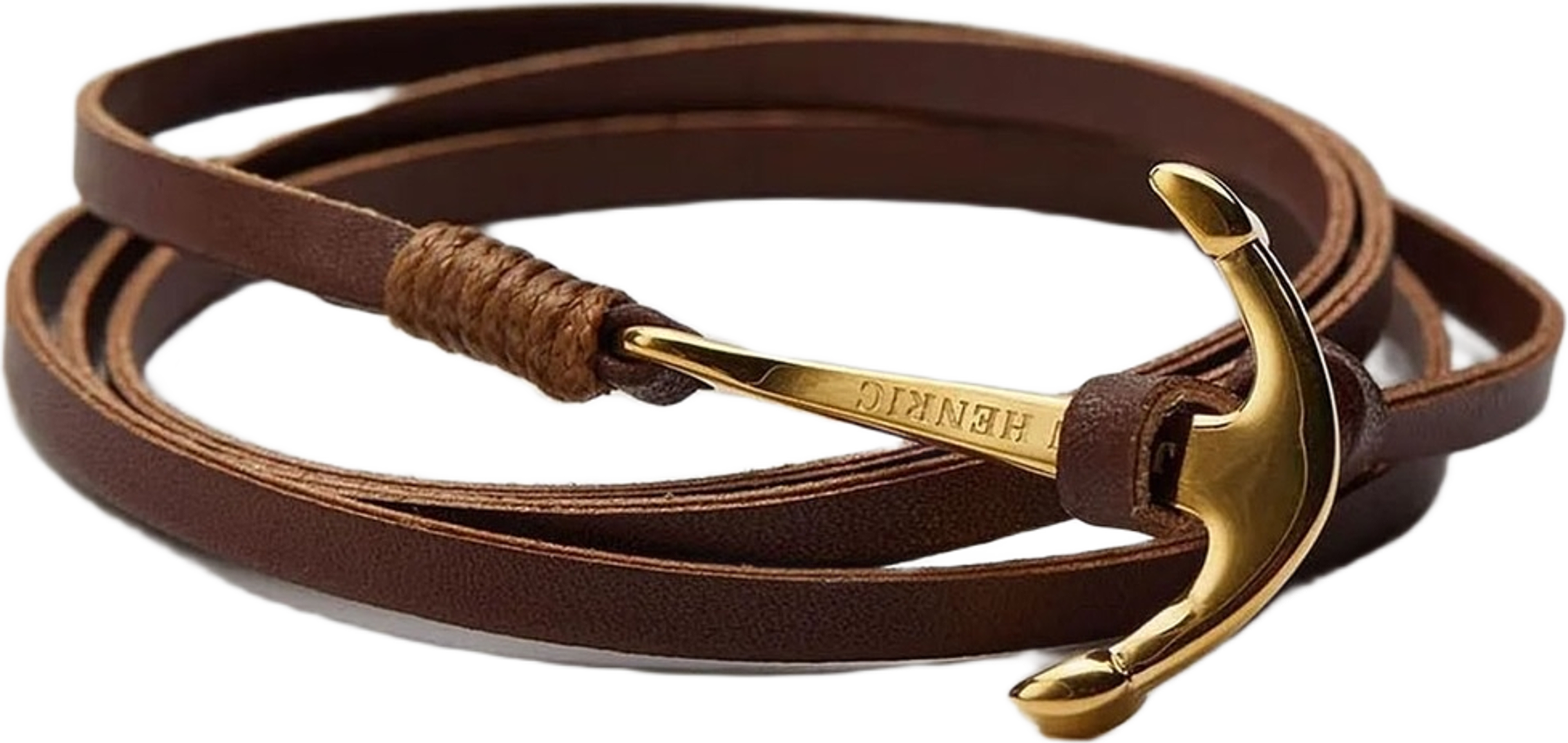 Anchor Leather Bracelet Mackay