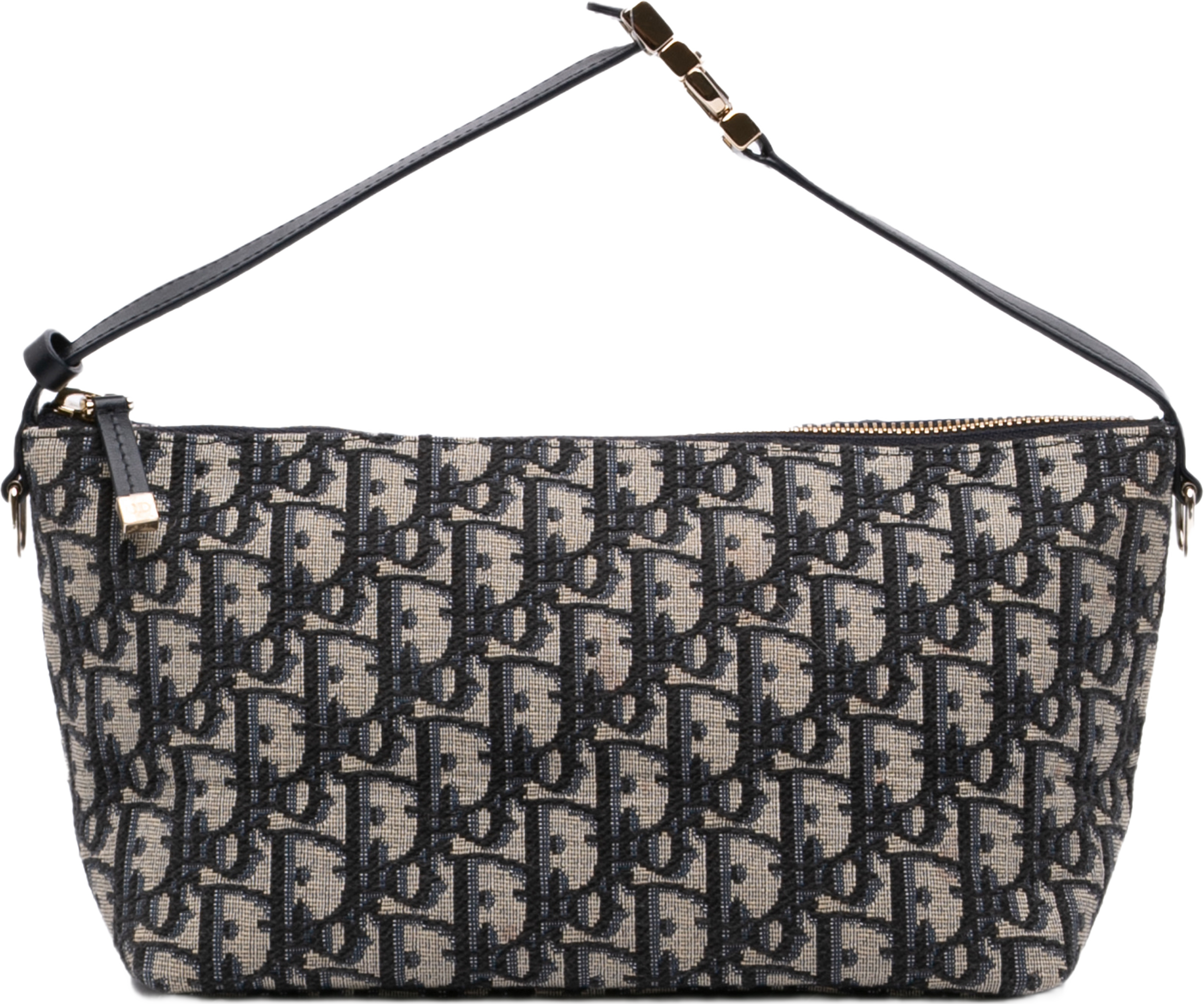 Dior Medium Oblique Canvas Diortravel Nomad Pouch, från Luxclusif, i färgen blå. Klicka för att öppna bilden i stort format