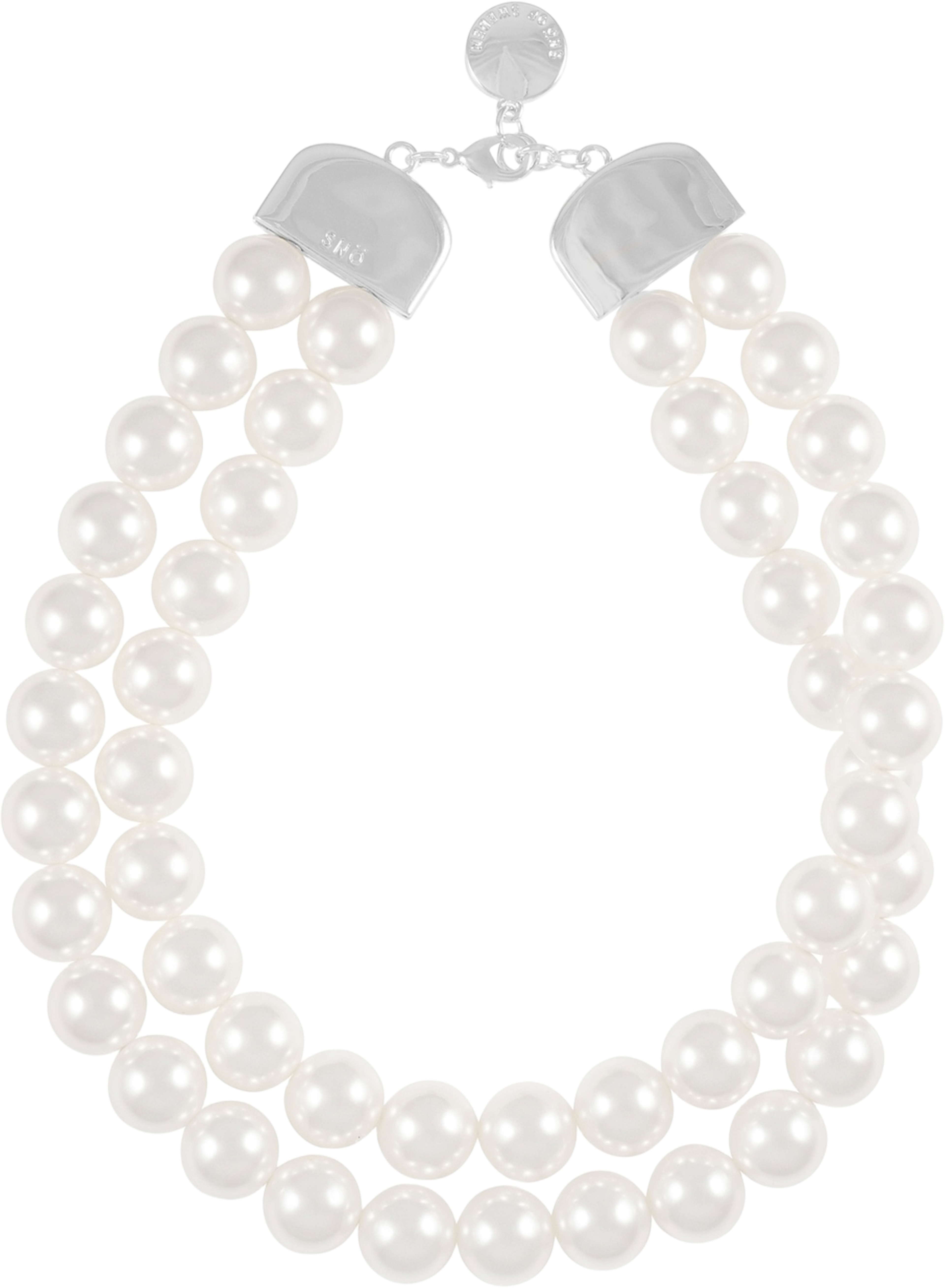 Snö Icon Two Row Big Pearl Neck