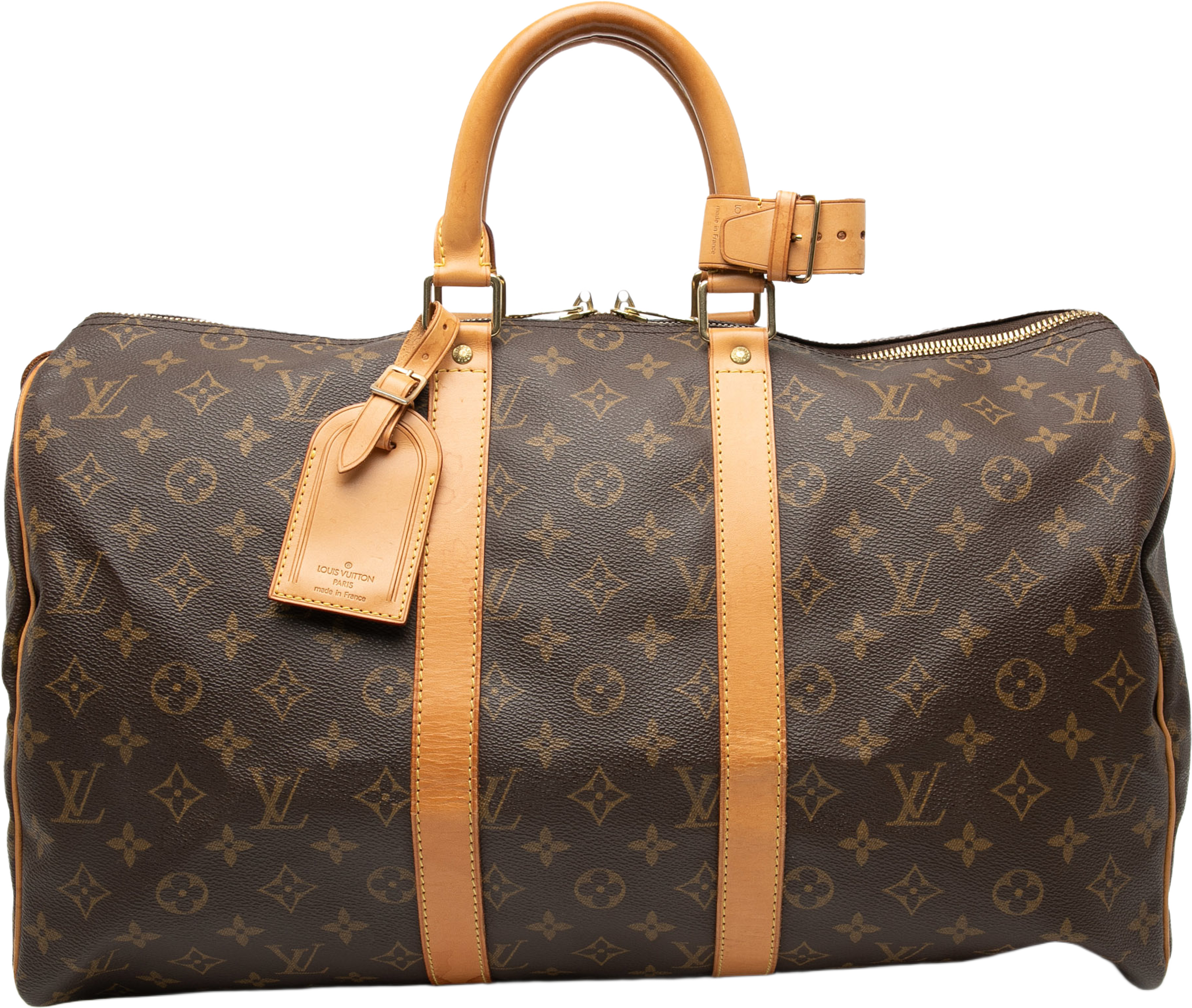 Louis Vuitton Monogram Keepall 45, från Luxclusif, i färgen brown. Klicka för att öppna bilden i stort format