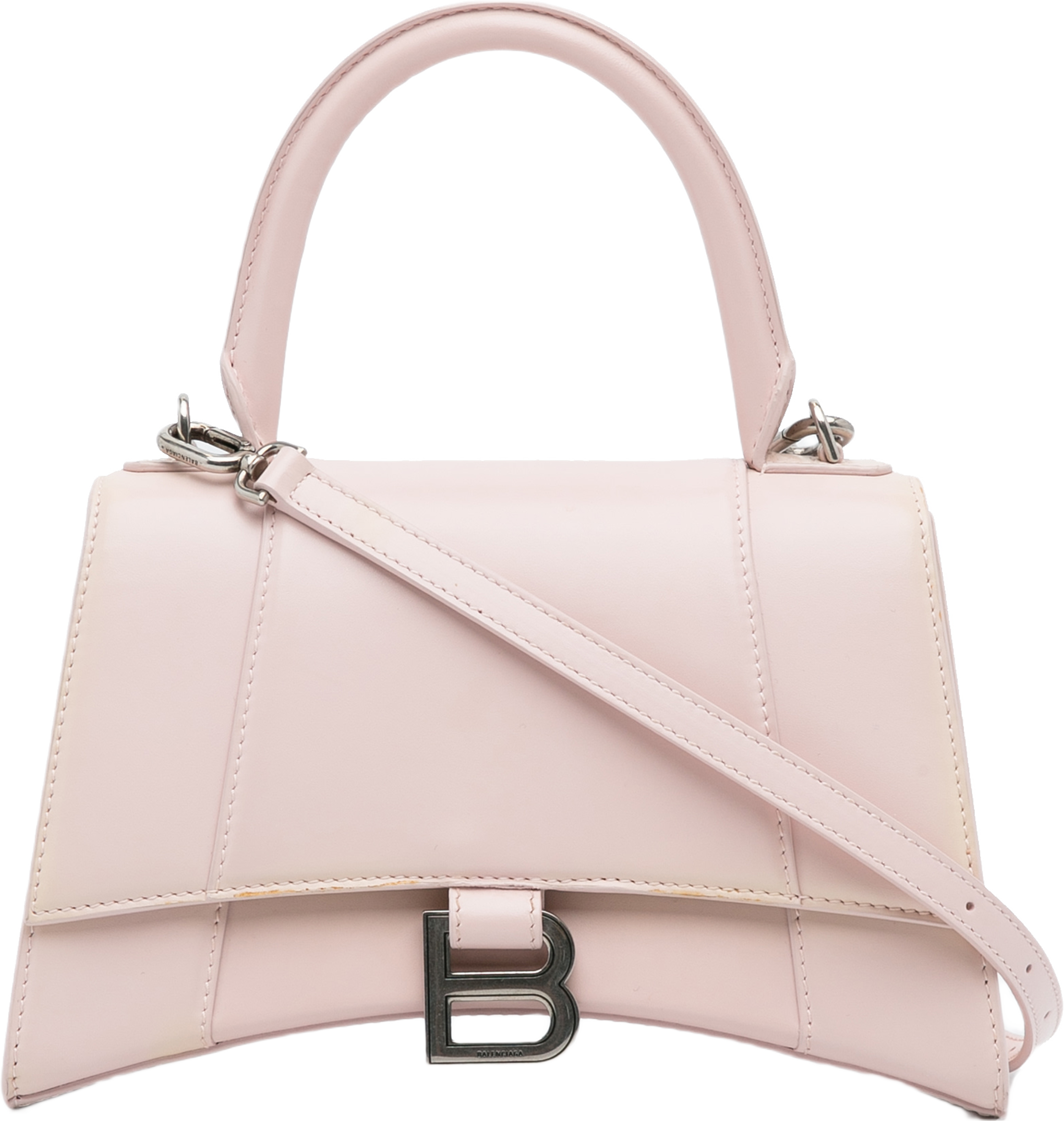 Balenciaga Hourglass S Satchel, från Luxclusif, i färgen light pink. Klicka för att öppna bilden i stort format