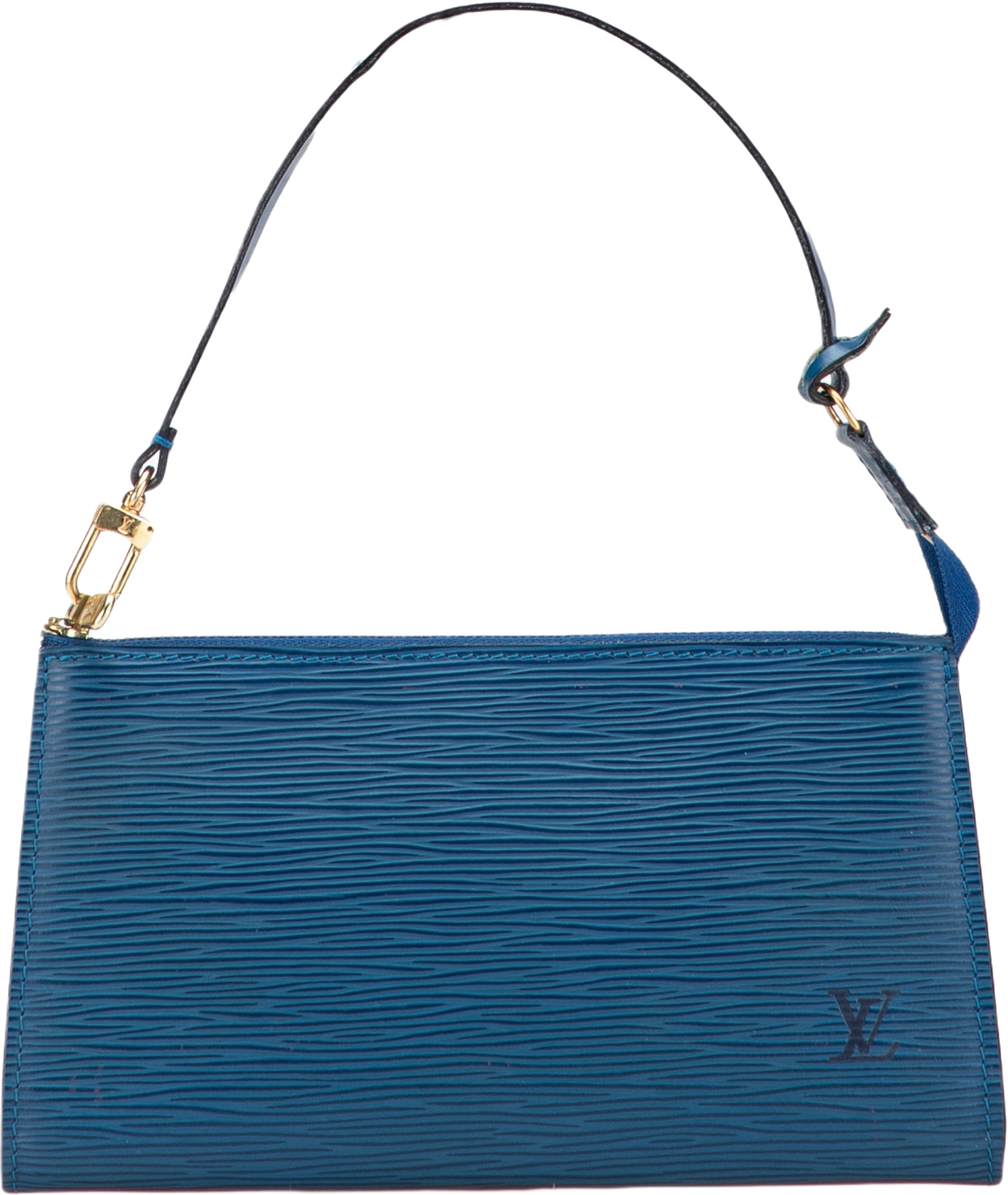 Louis Vuitton Epi Pochette Accessoires, från Luxclusif, i färgen blue. Klicka för att öppna bilden i stort format