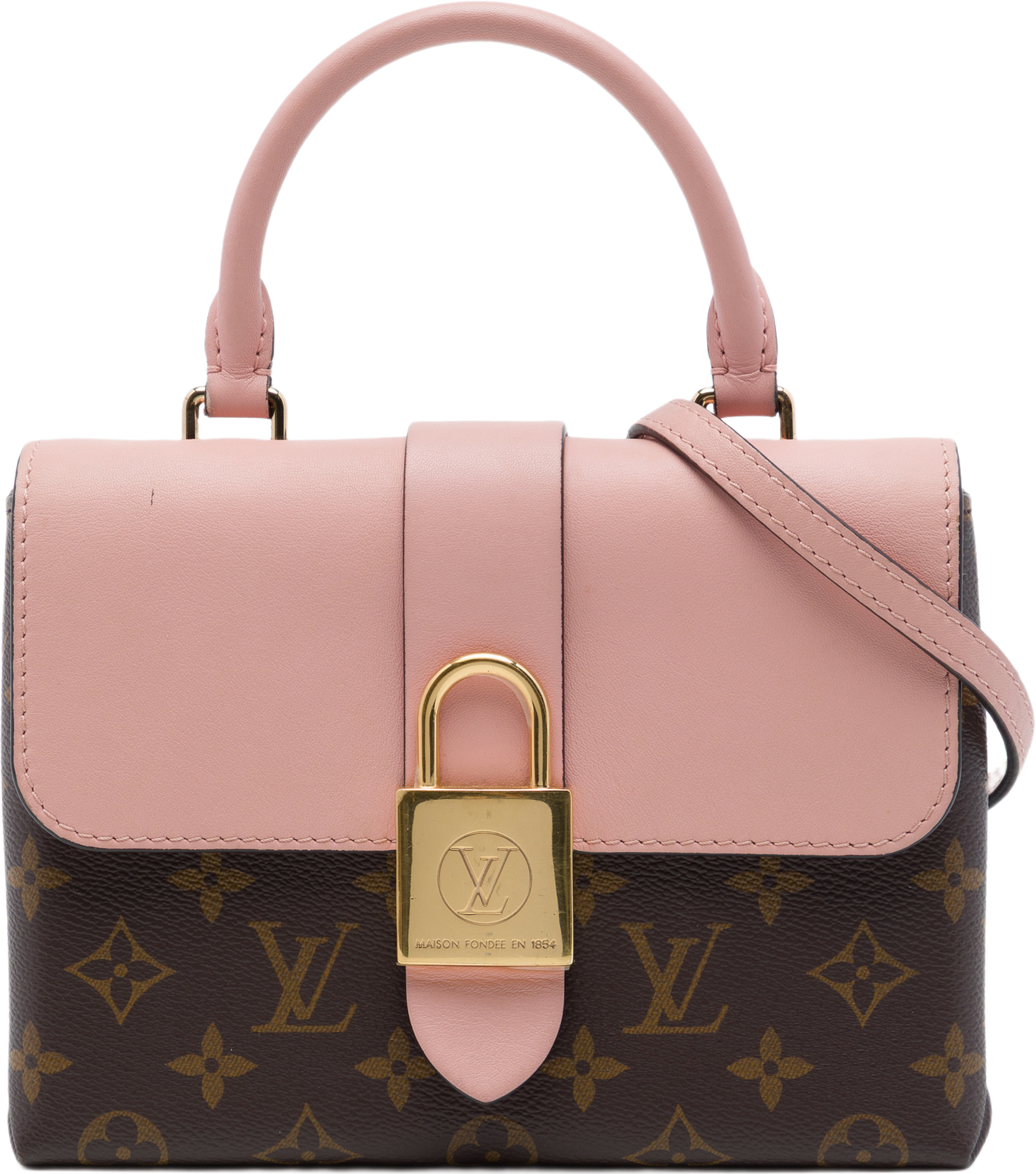 Louis Vuitton Monogram Locky Bb, från Luxclusif, i färgen brun. Klicka för att öppna bilden i stort format