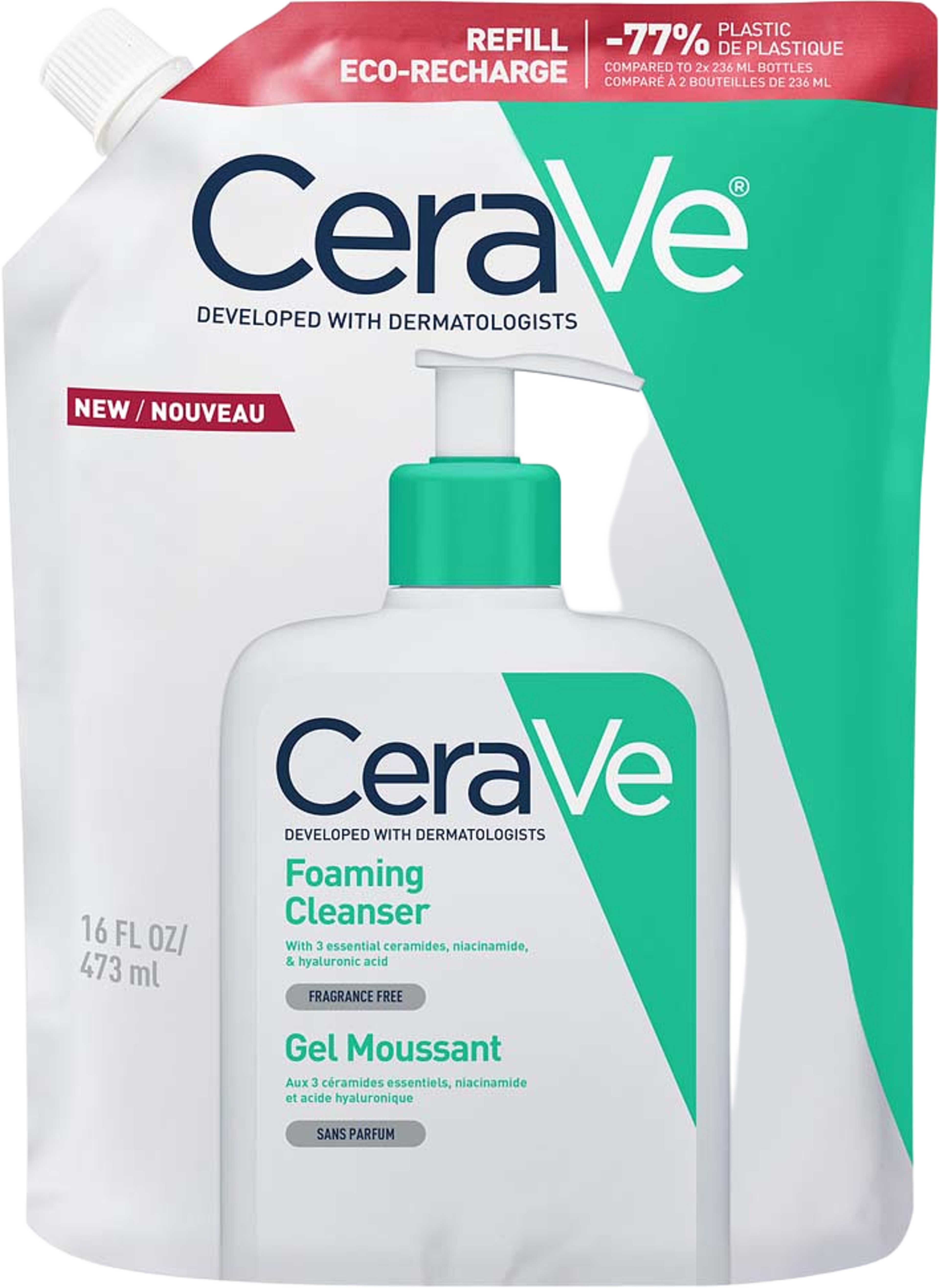 Foaming Cleanser Refill, från CeraVe. Klicka för att öppna bilden i stort format