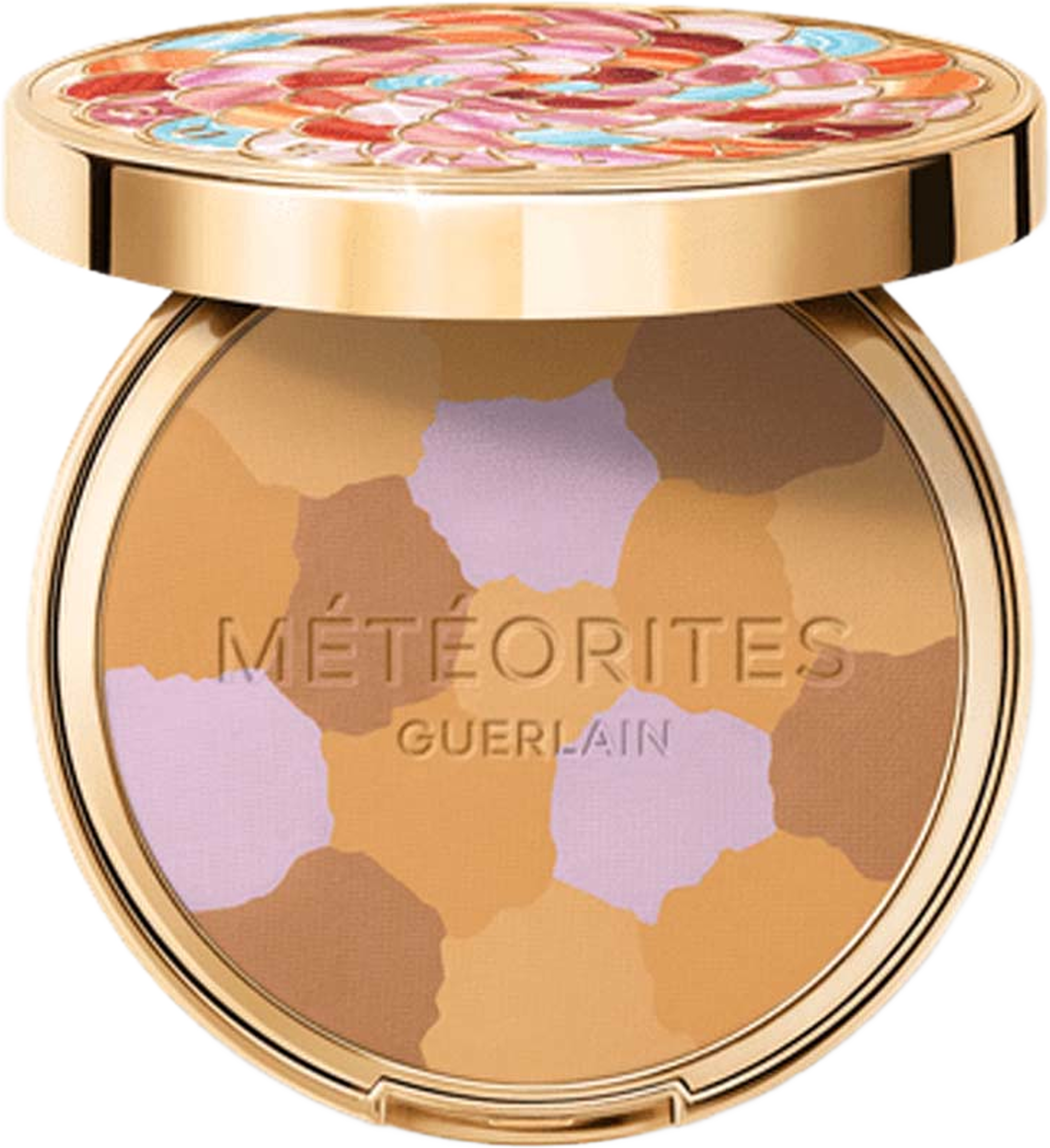 Météorites Compact Mattifying and Setting Pressed Powder, från Guerlain, i färgen Warm. Klicka för att öppna bilden i stort format