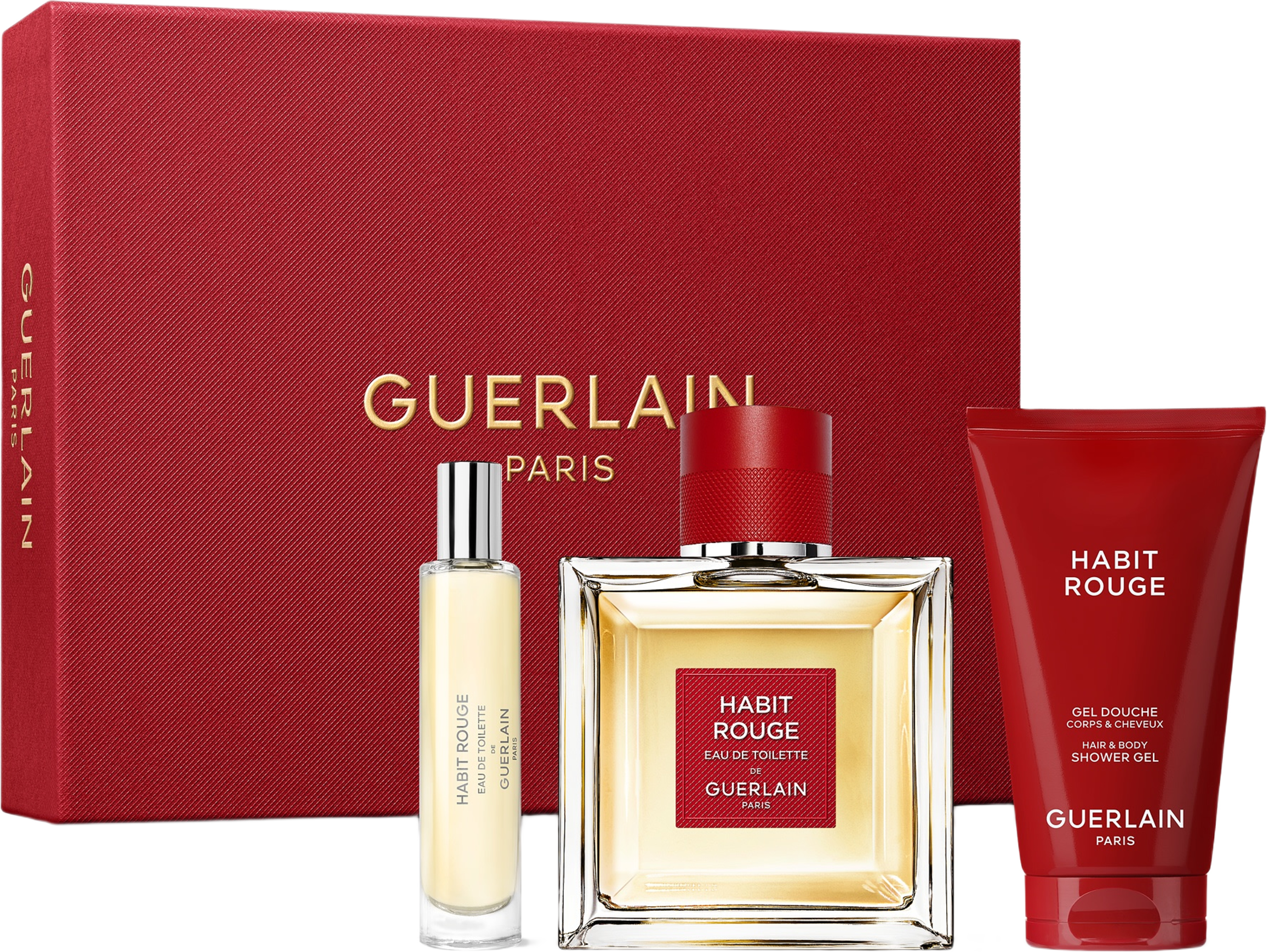 Habit Rouge EDT Christmas Gift Box, från Guerlain. Klicka för att öppna bilden i stort format
