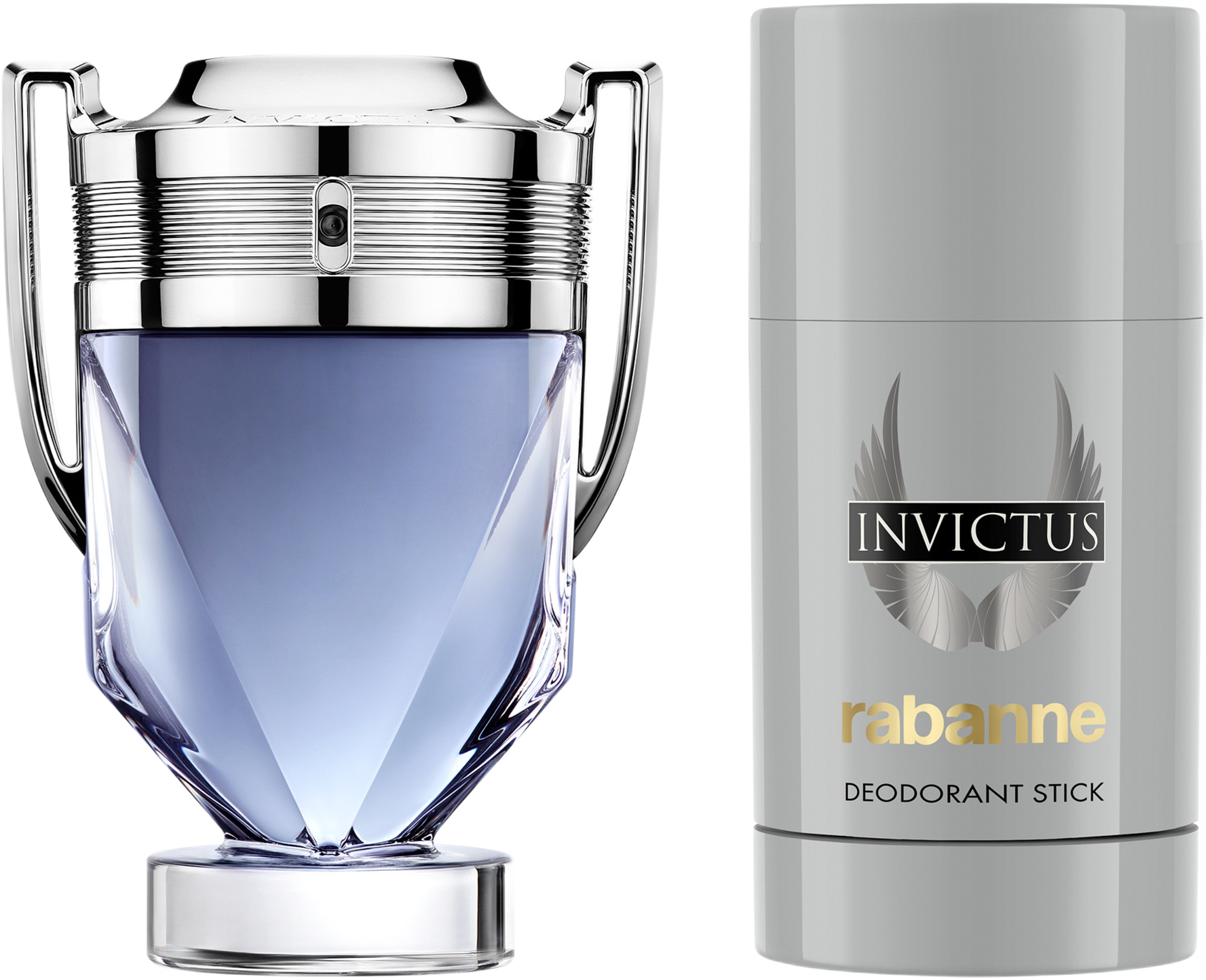 Invictus Edt 50ml + deo stick 75ml, från Rabanne. Klicka för att öppna bilden i stort format