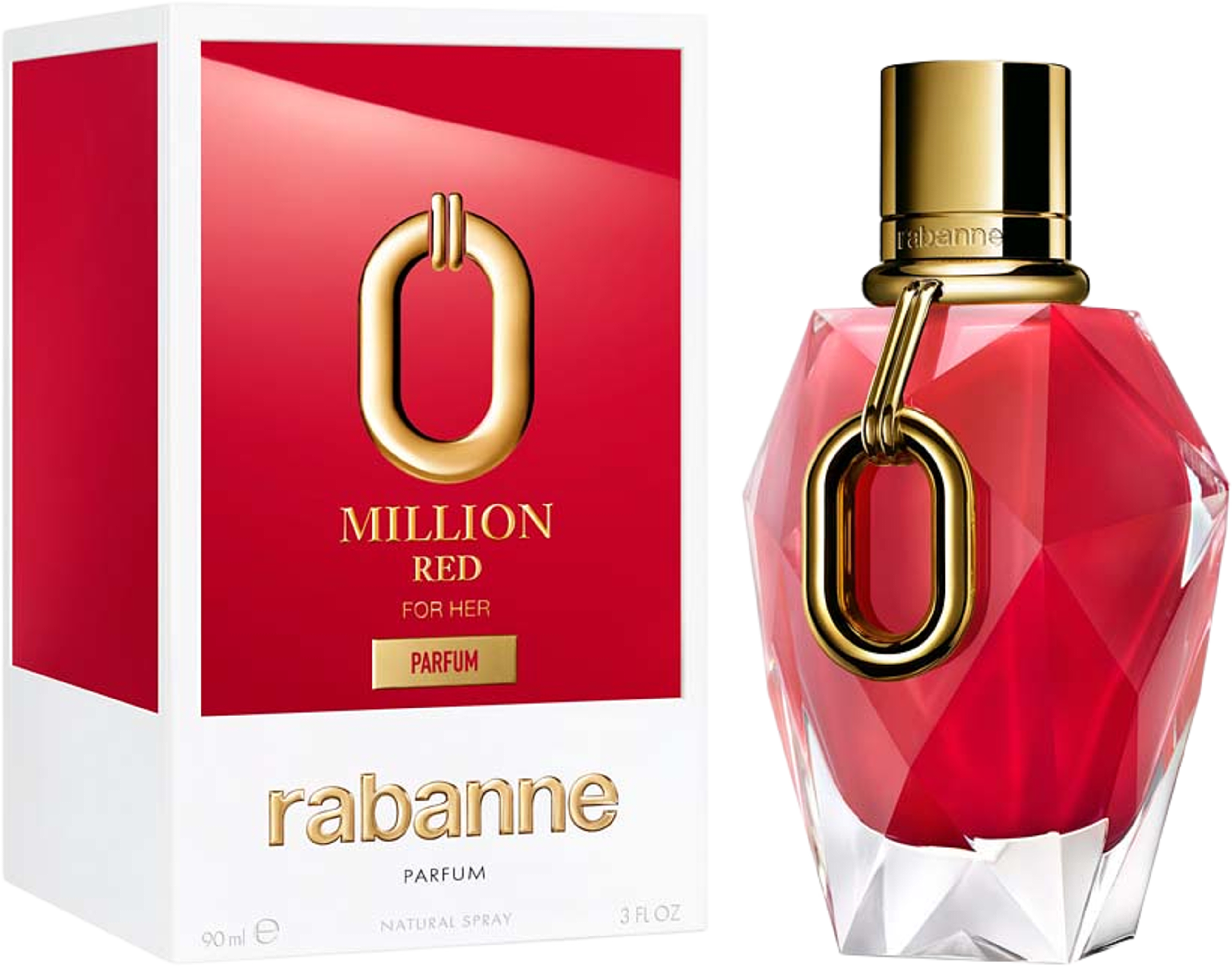 Million Gold For Her Red Eau de parfum, från Rabanne. Klicka för att öppna bilden i stort format