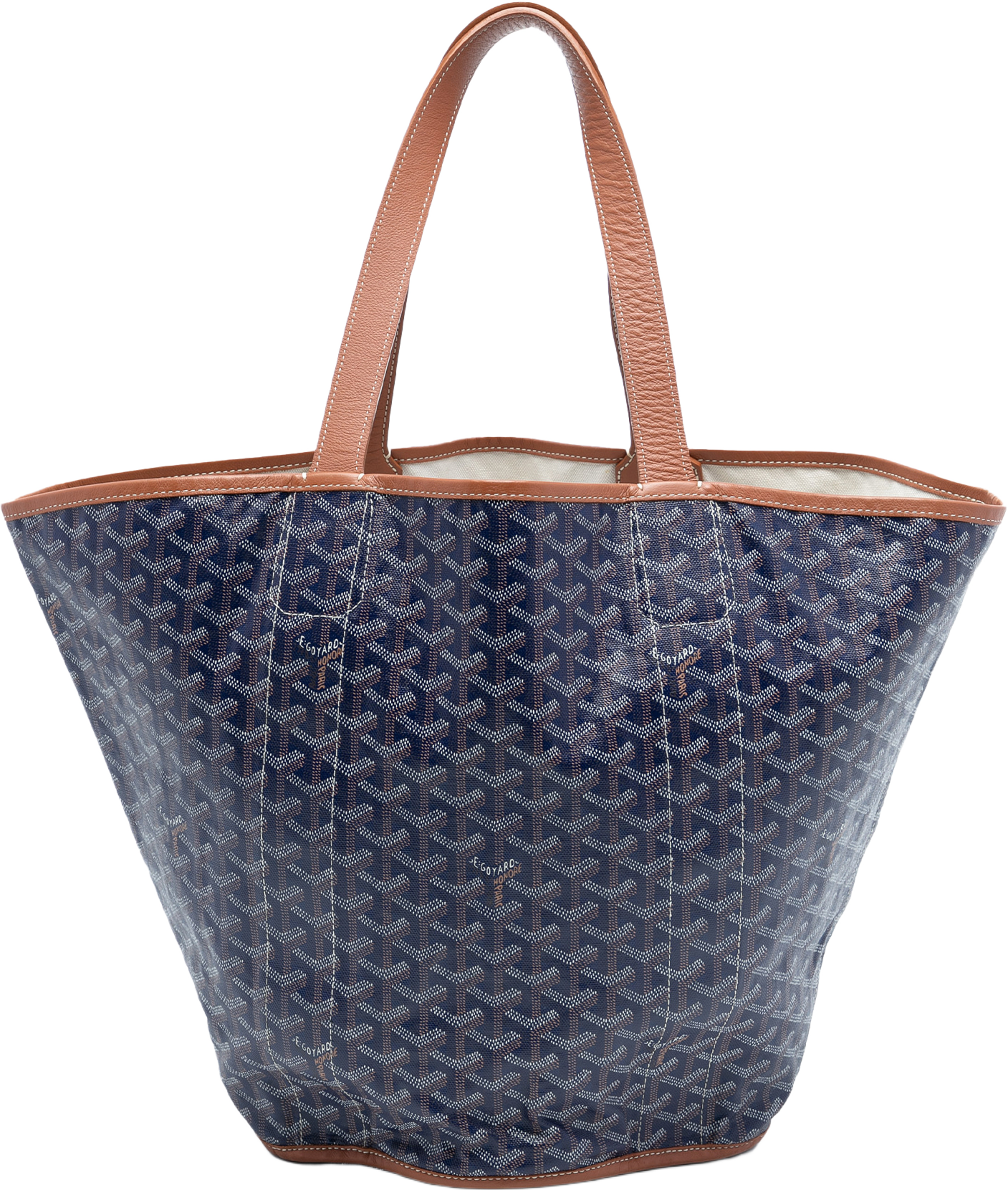 Goyard Goyardine Reversible Belharra Tote, från Luxclusif, i färgen navy. Klicka för att öppna bilden i stort format