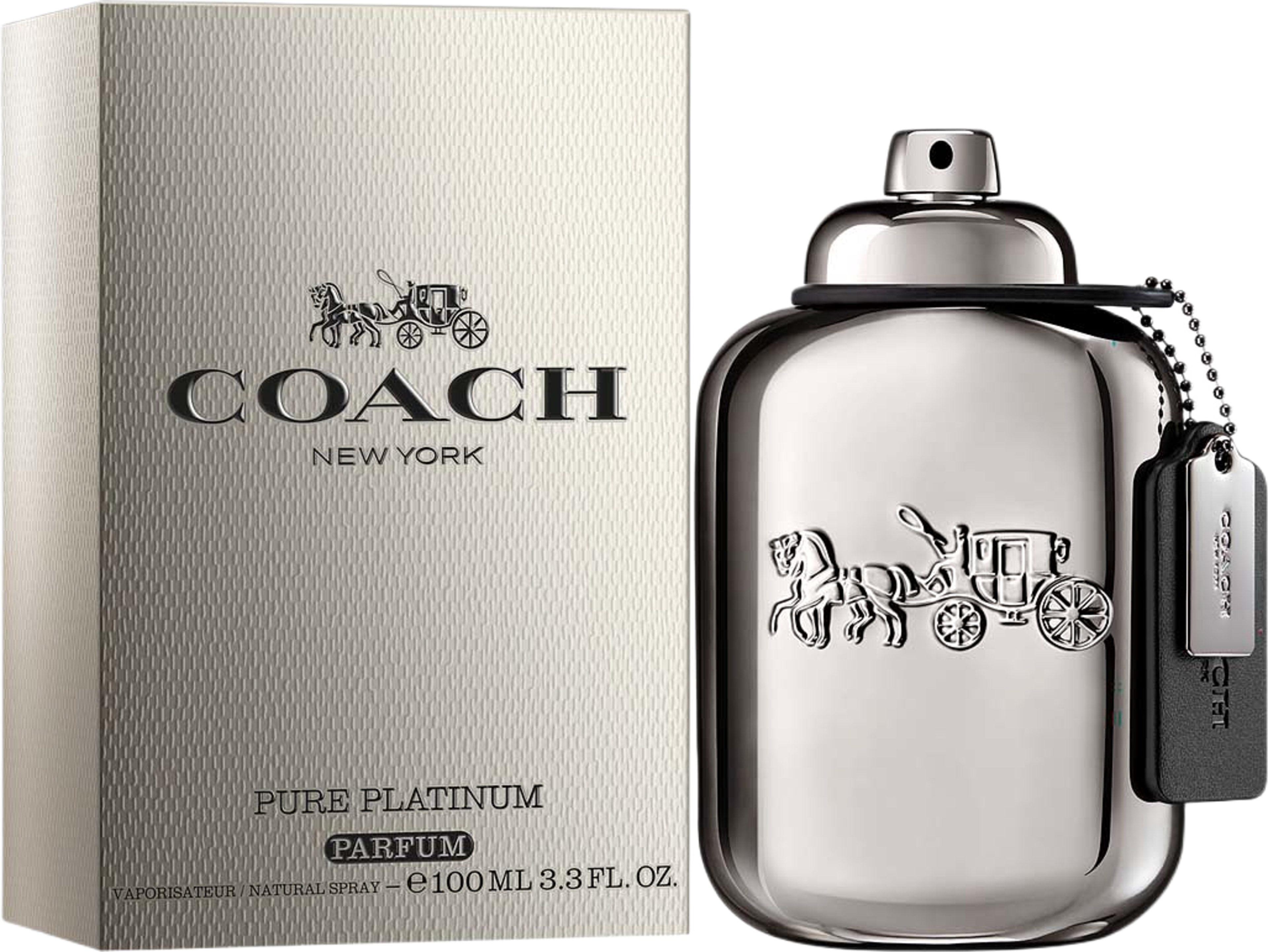 Pure Platinum Parfum, från Coach. Klicka för att öppna bilden i stort format