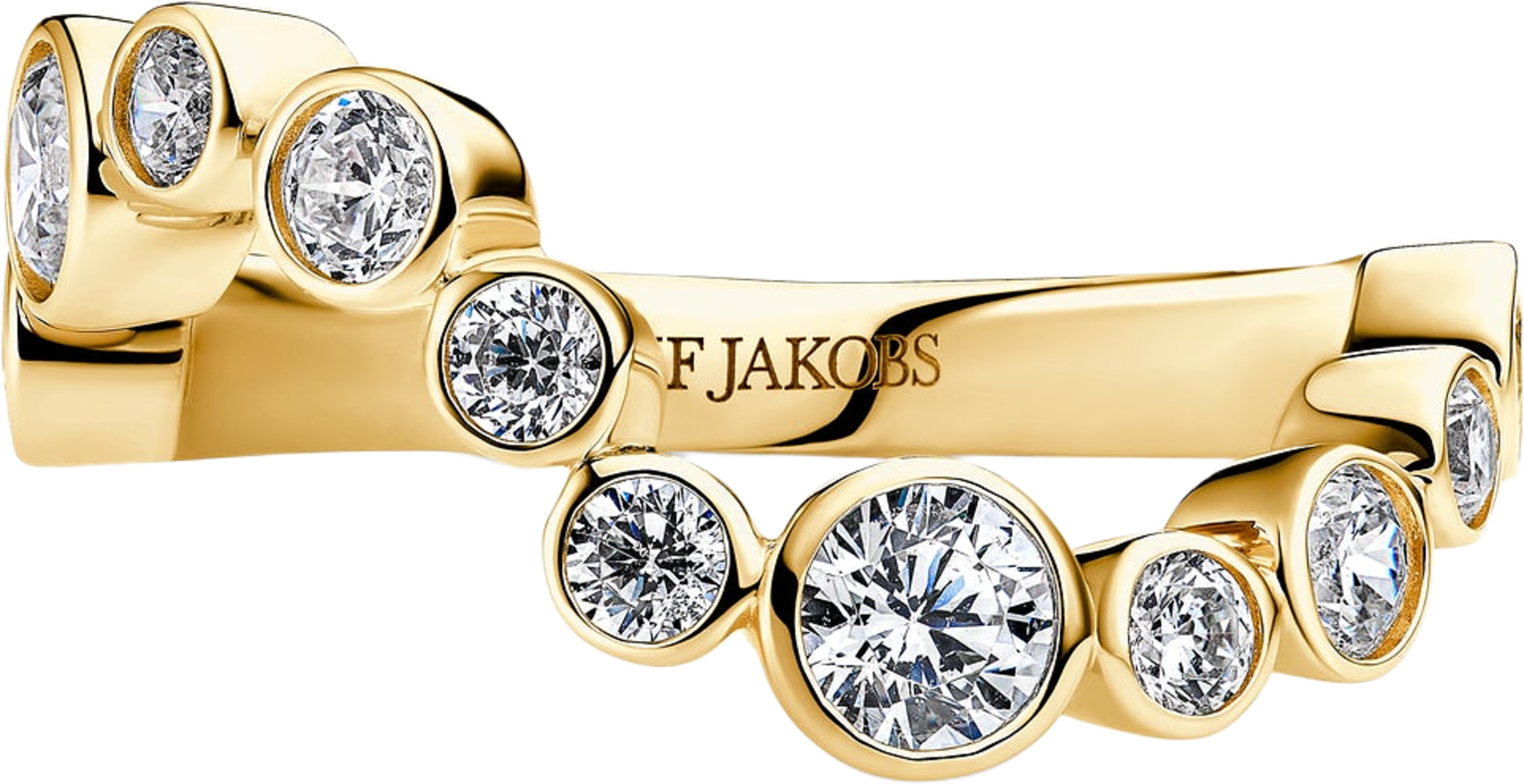 Ring Sardinien Wave, från Sif Jakobs Jewellery, i färgen 18k guldpläterad. Klicka för att öppna bilden i stort format