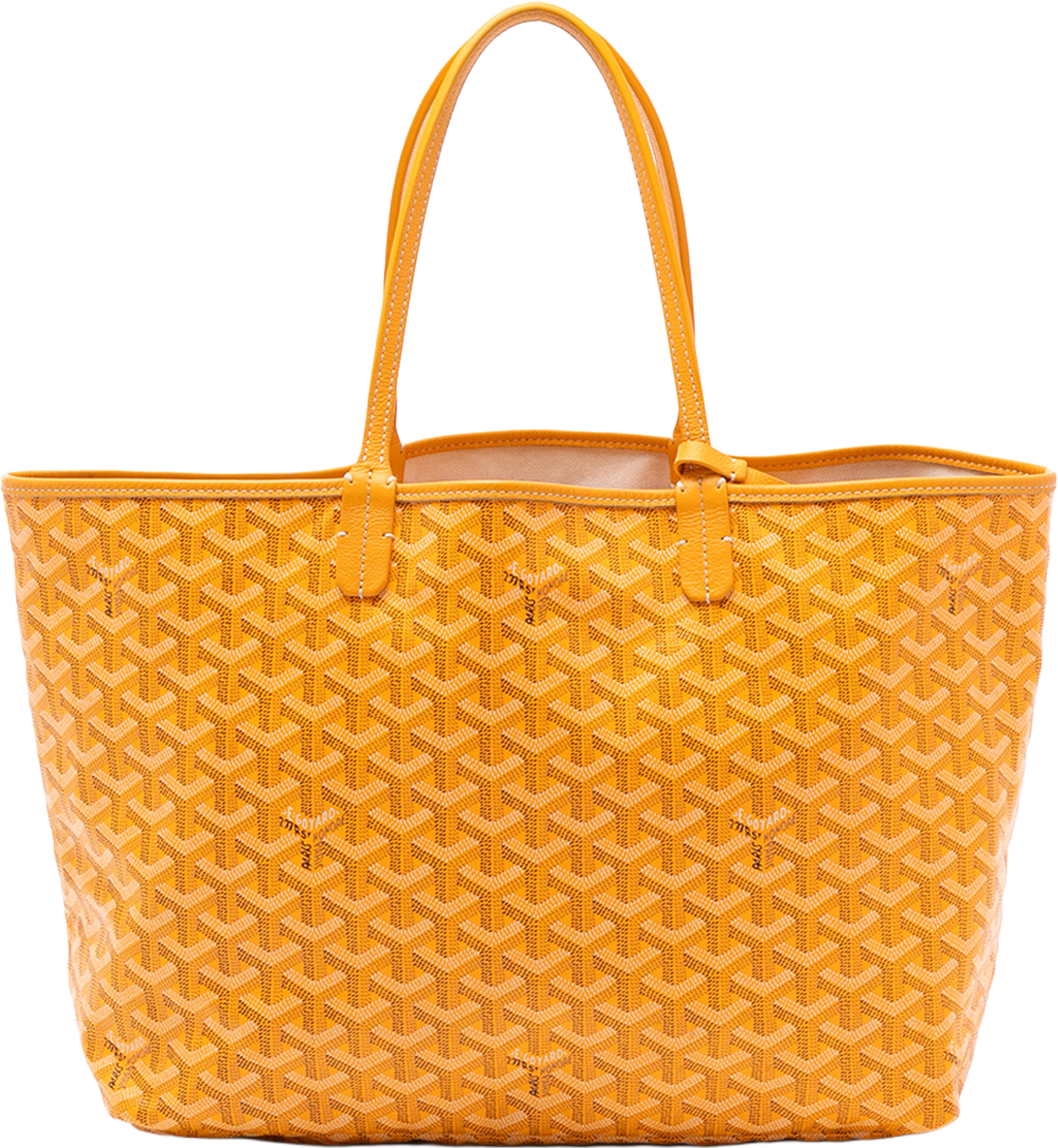 Goyard Goyardine Saint Louis Pm, från Luxclusif, i färgen yellow. Klicka för att öppna bilden i stort format