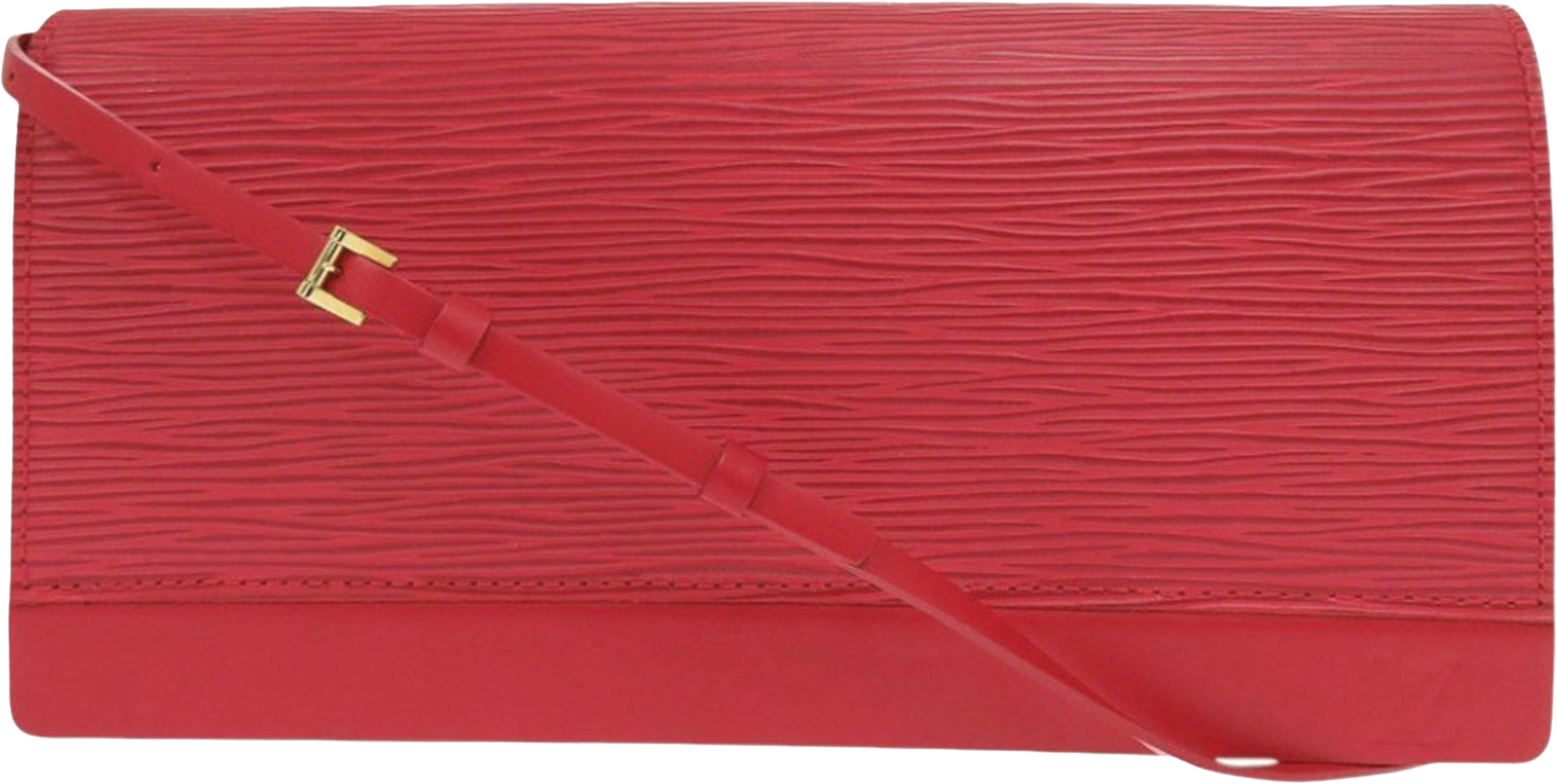 Louis Vuitton Epi Honfleur, från Luxclusif, i färgen red. Klicka för att öppna bilden i stort format