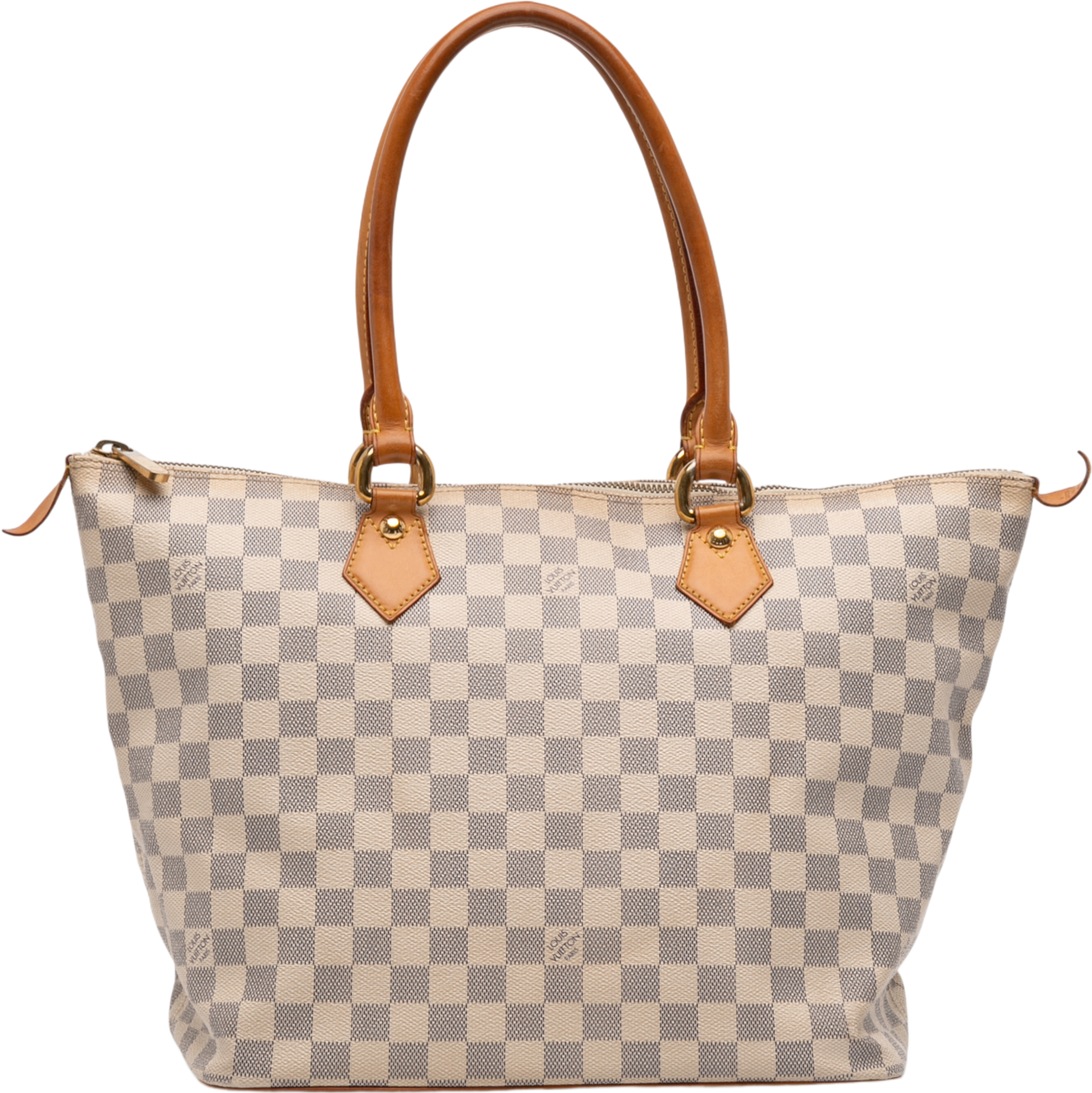 Louis Vuitton Damier Azur Saleya Mm, från Luxclusif, i färgen white. Klicka för att öppna bilden i stort format