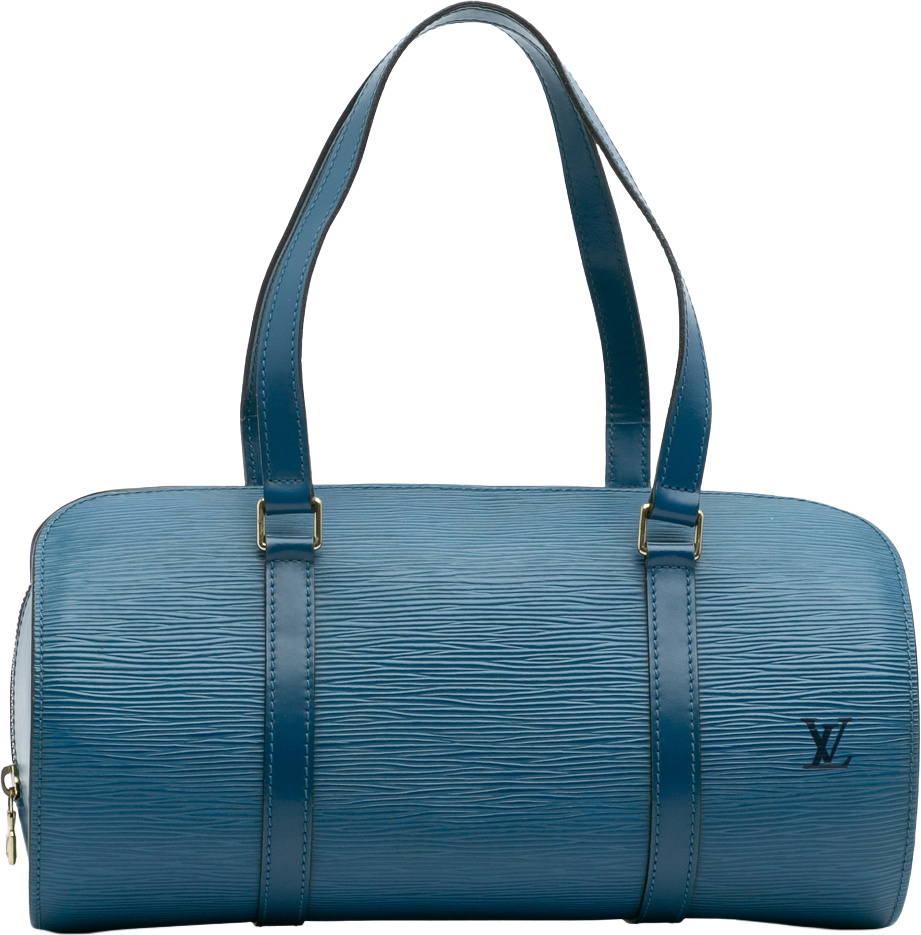 Louis Vuitton Epi Soufflot, från Luxclusif, i färgen blue. Klicka för att öppna bilden i stort format