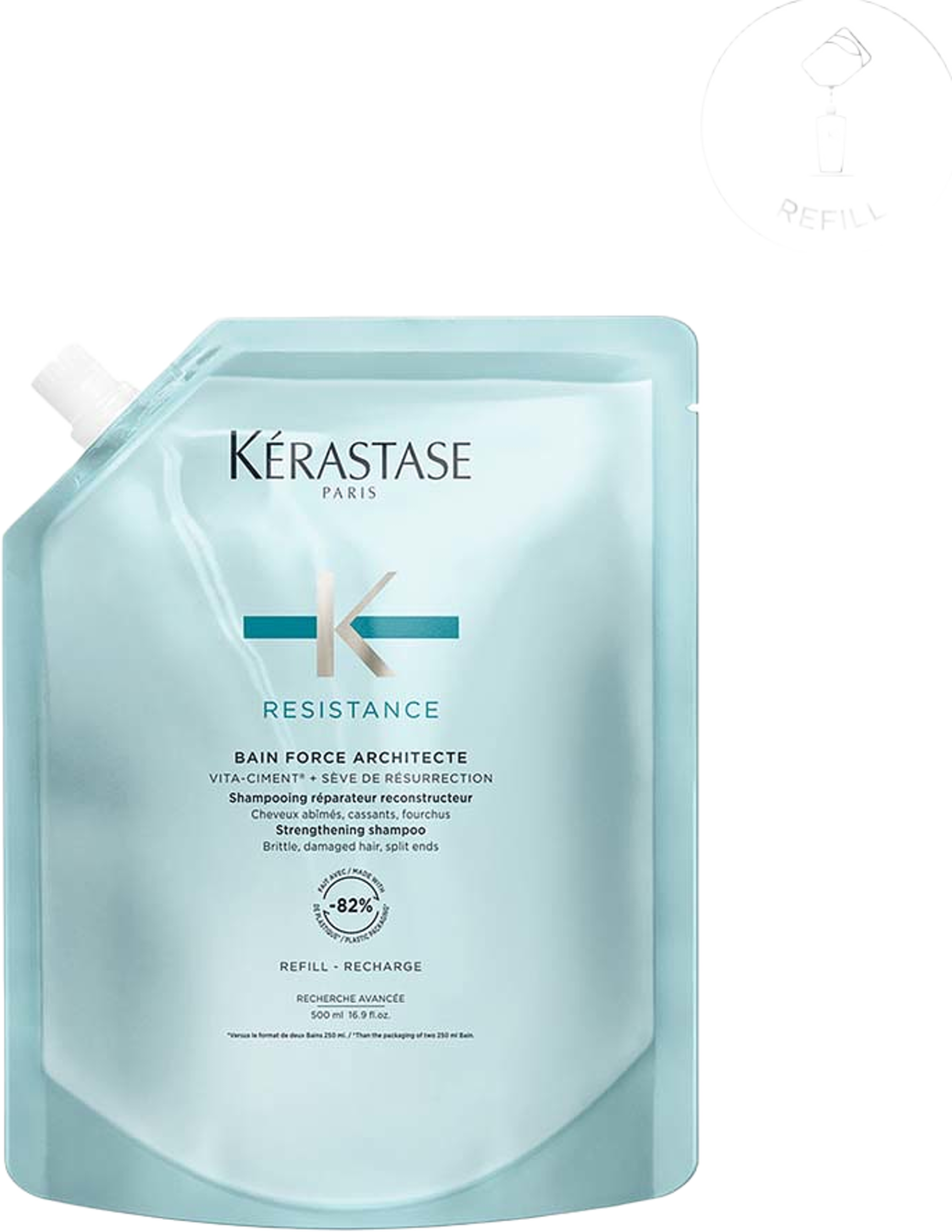 Resistance Bain Force Architecte Shampoo Refill, från Kérastase. Klicka för att öppna bilden i stort format