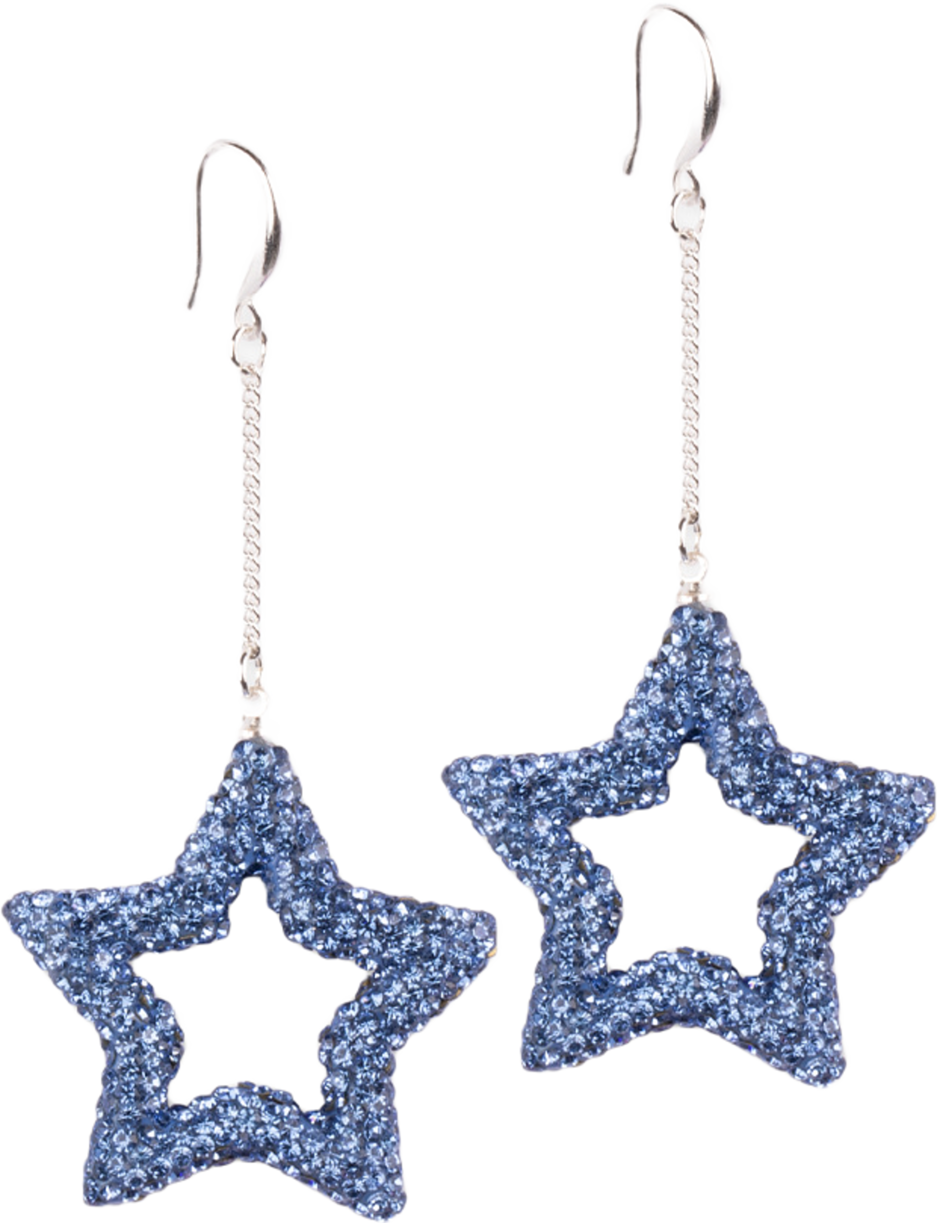 Star Rhine Örhänge Ljusblå
