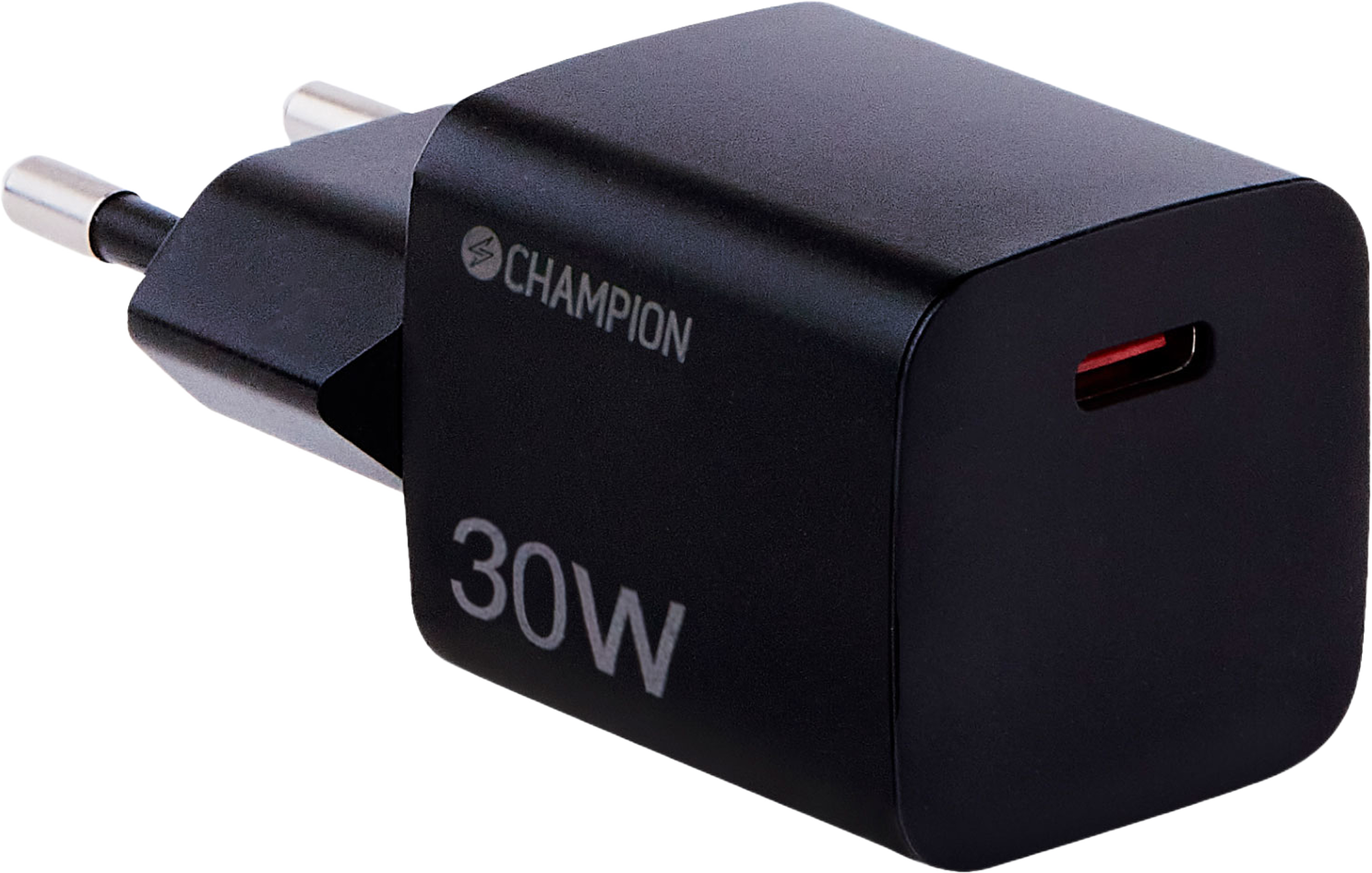 Laddare 30w Pd, från Champion Nordic, i färgen svart. Klicka för att öppna bilden i stort format