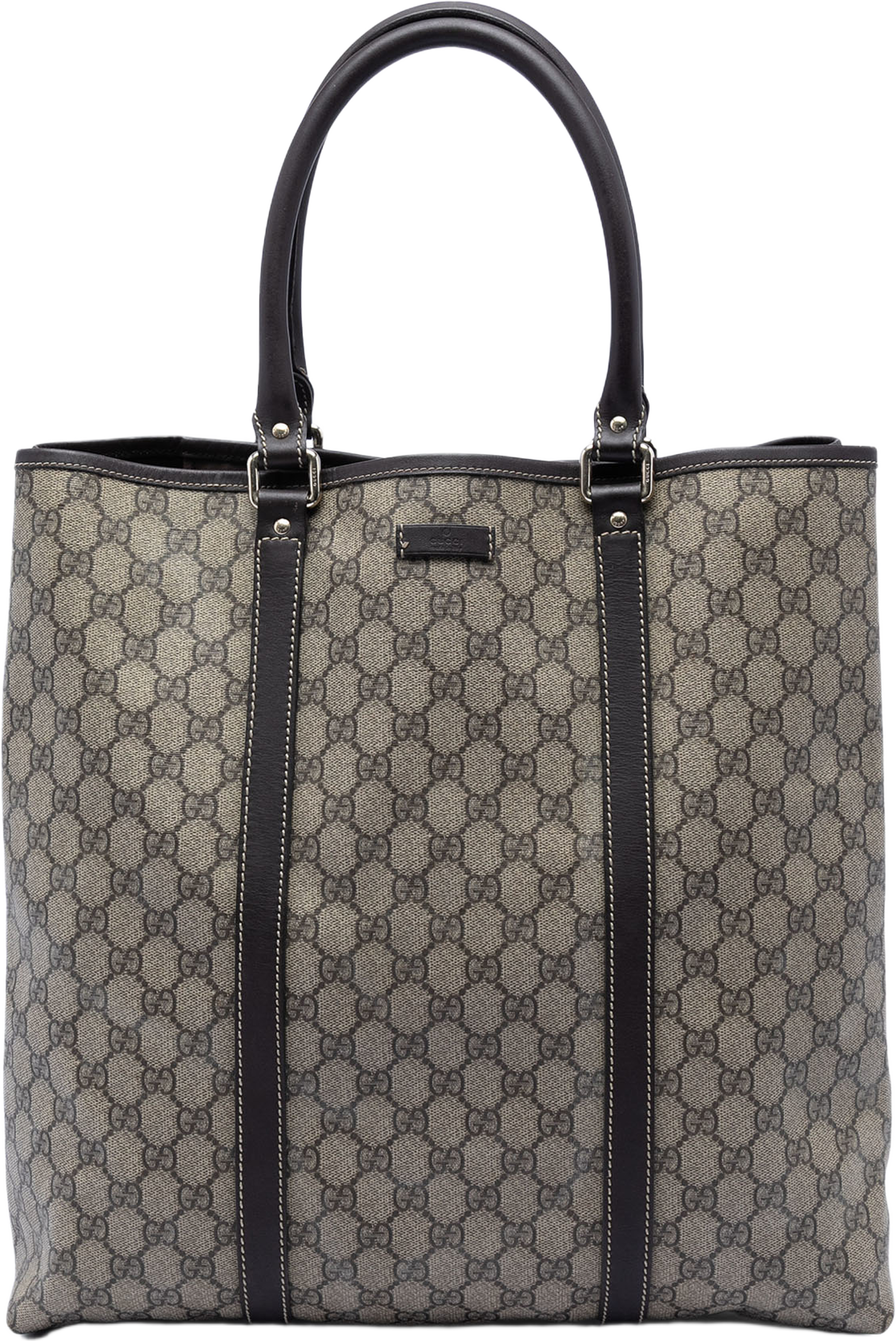 Gucci Gg Supreme Joy Vertical Tote, från Luxclusif, i färgen beige. Klicka för att öppna bilden i stort format
