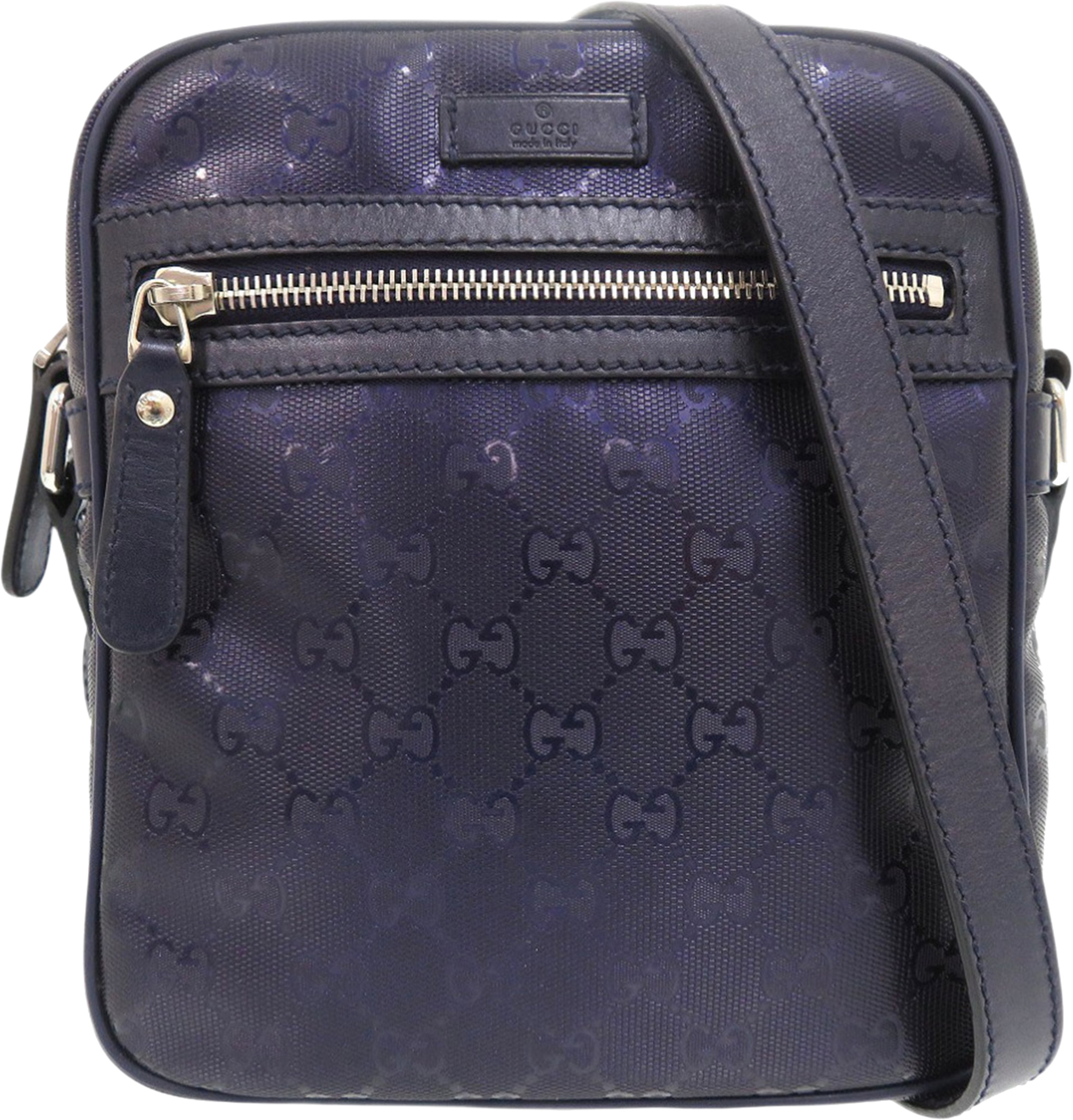 Gucci Gg Imprime Crossbody, från Luxclusif, i färgen purple. Klicka för att öppna bilden i stort format