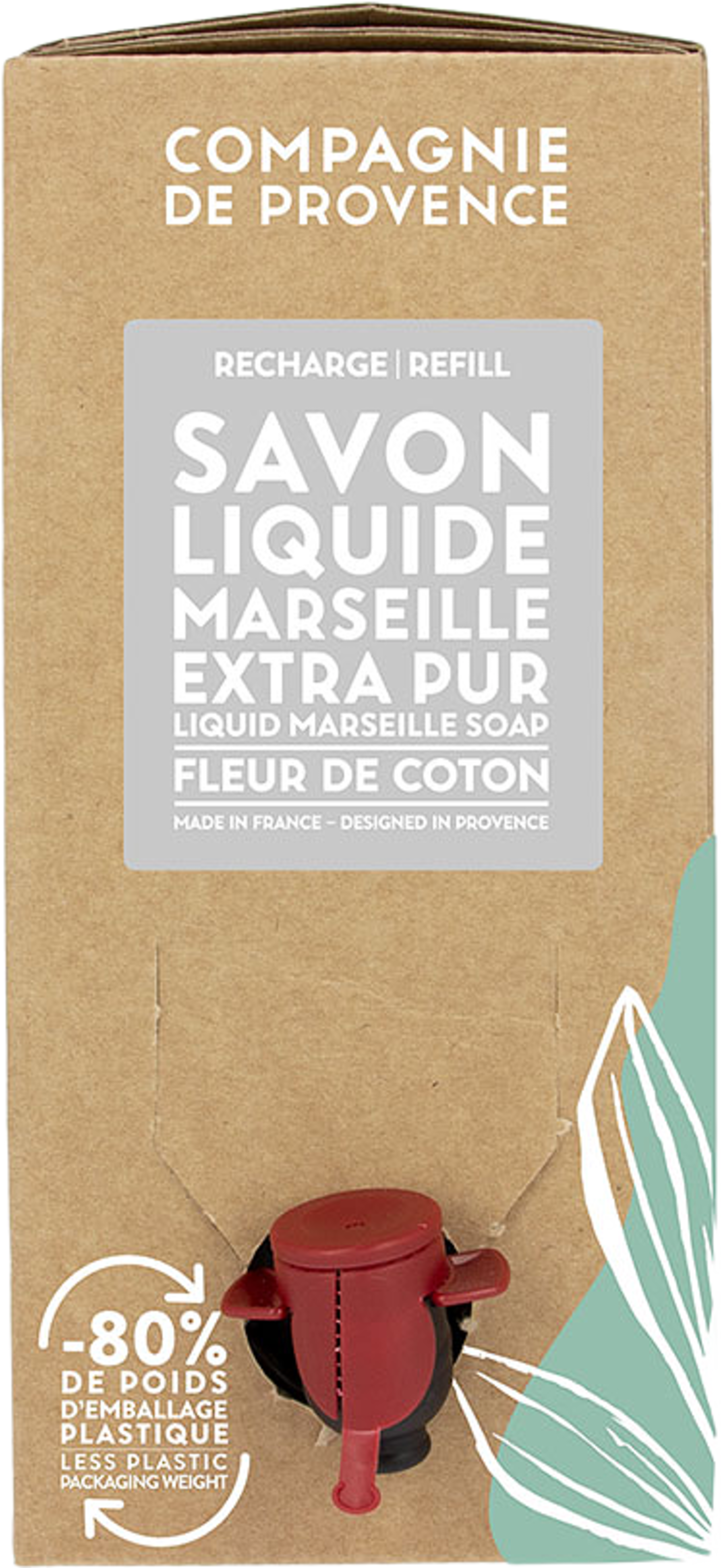 Liquid Marseille Soap Refill Cotton Flower 3 l