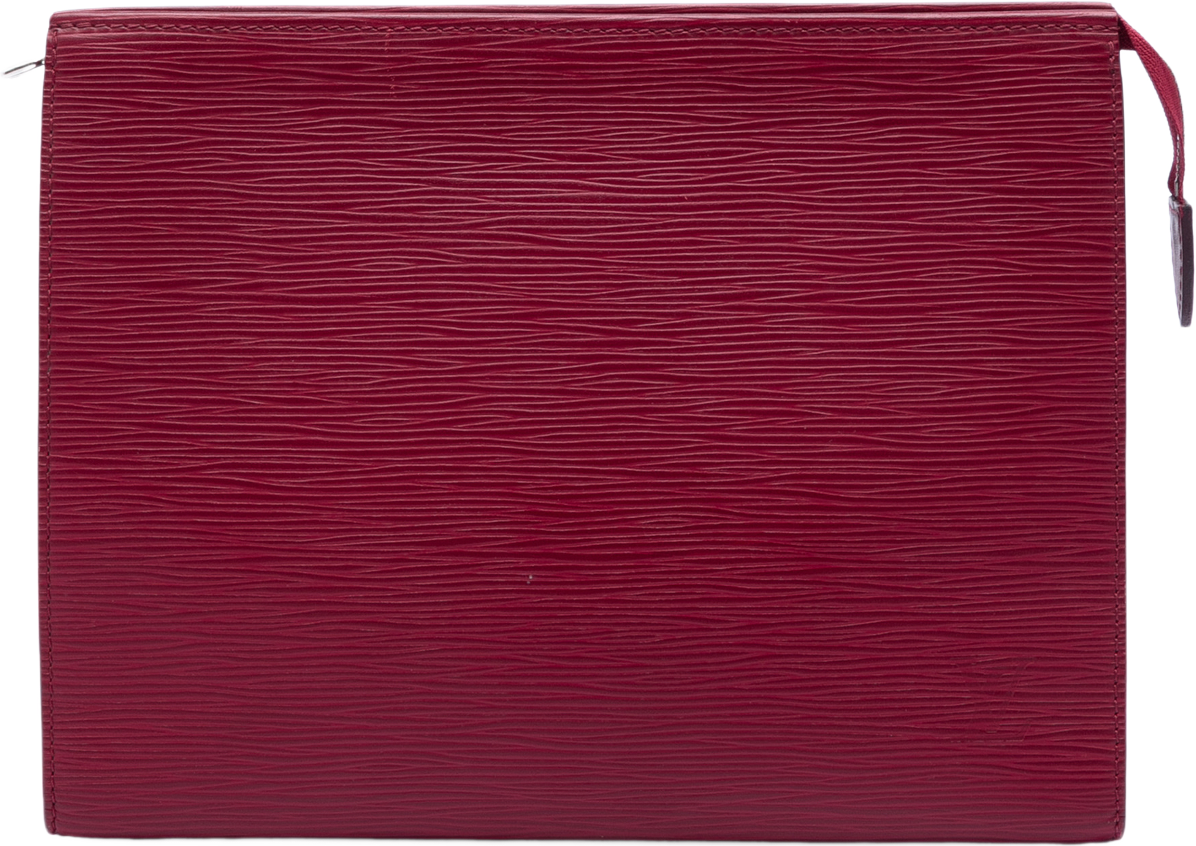 Louis Vuitton Epi Toiletry Pouch 26, från Luxclusif, i färgen dark pink. Klicka för att öppna bilden i stort format