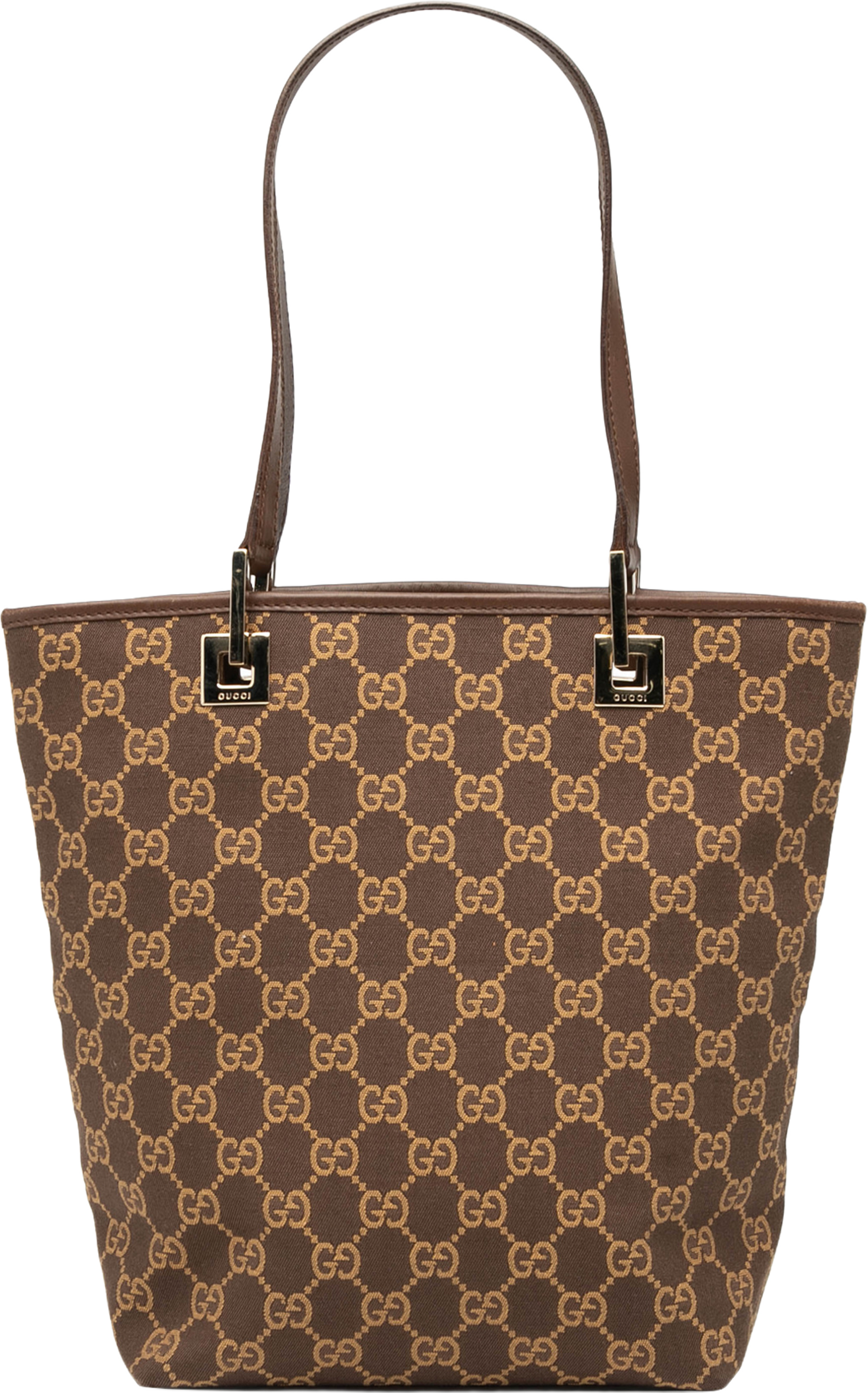 Gucci Gg Canvas Tote, från Luxclusif, i färgen dark brown. Klicka för att öppna bilden i stort format