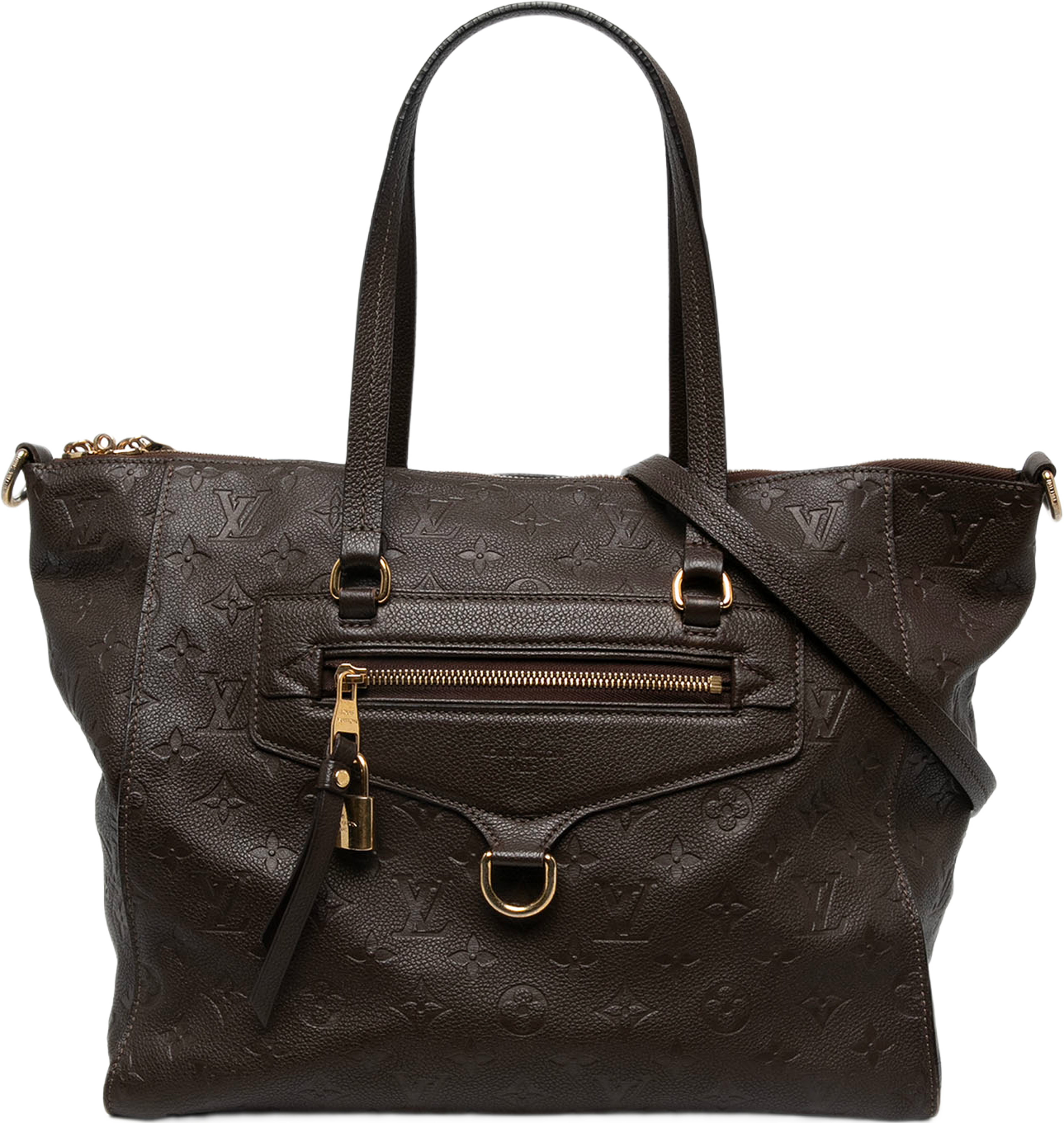 Louis Vuitton Monogram Empreinte Lumineuse Pm, från Luxclusif, i färgen brun. Klicka för att öppna bilden i stort format