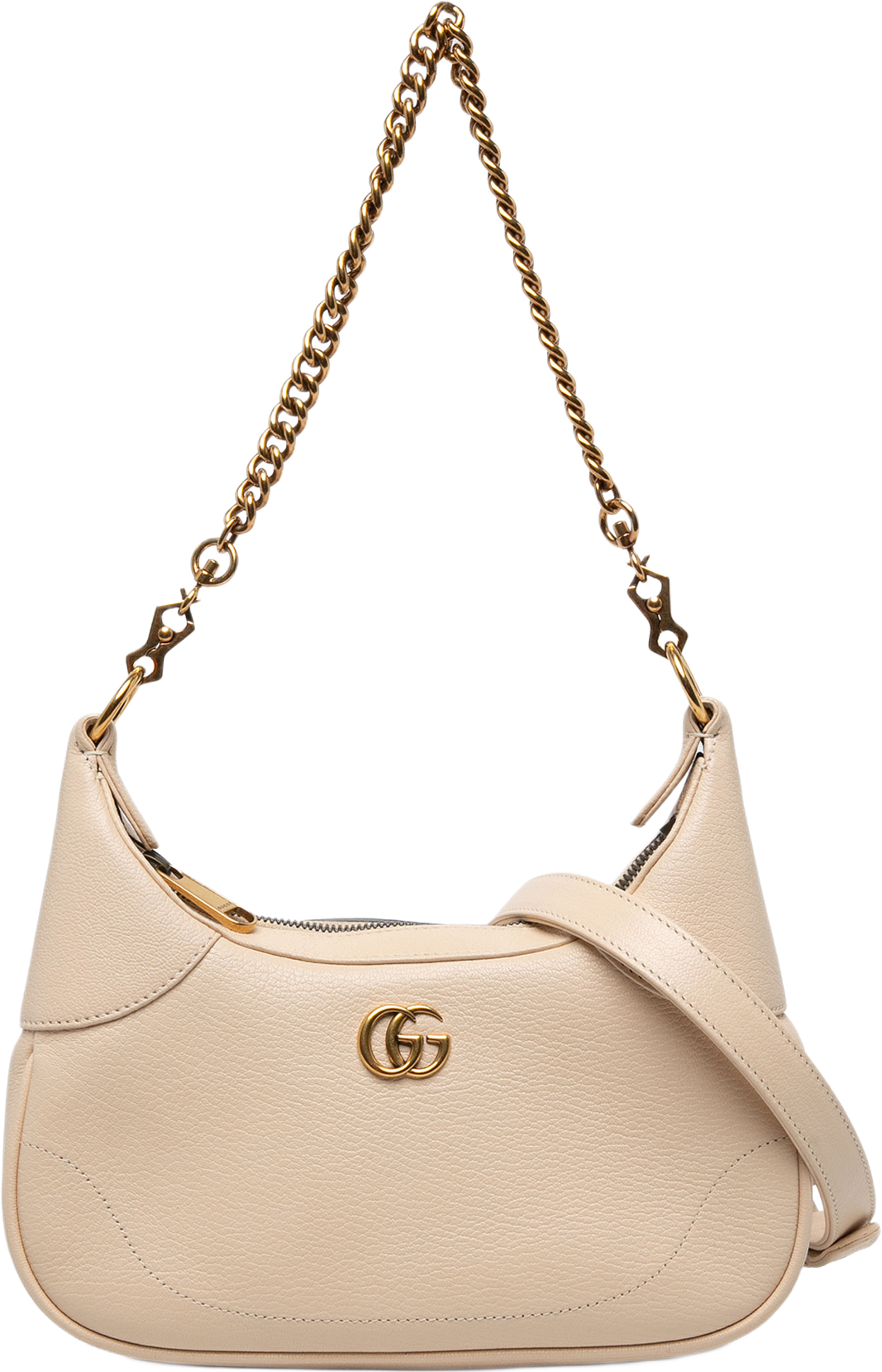 Gucci Small Goatskin Aphrodite Satchel, från Luxclusif, i färgen brun. Klicka för att öppna bilden i stort format