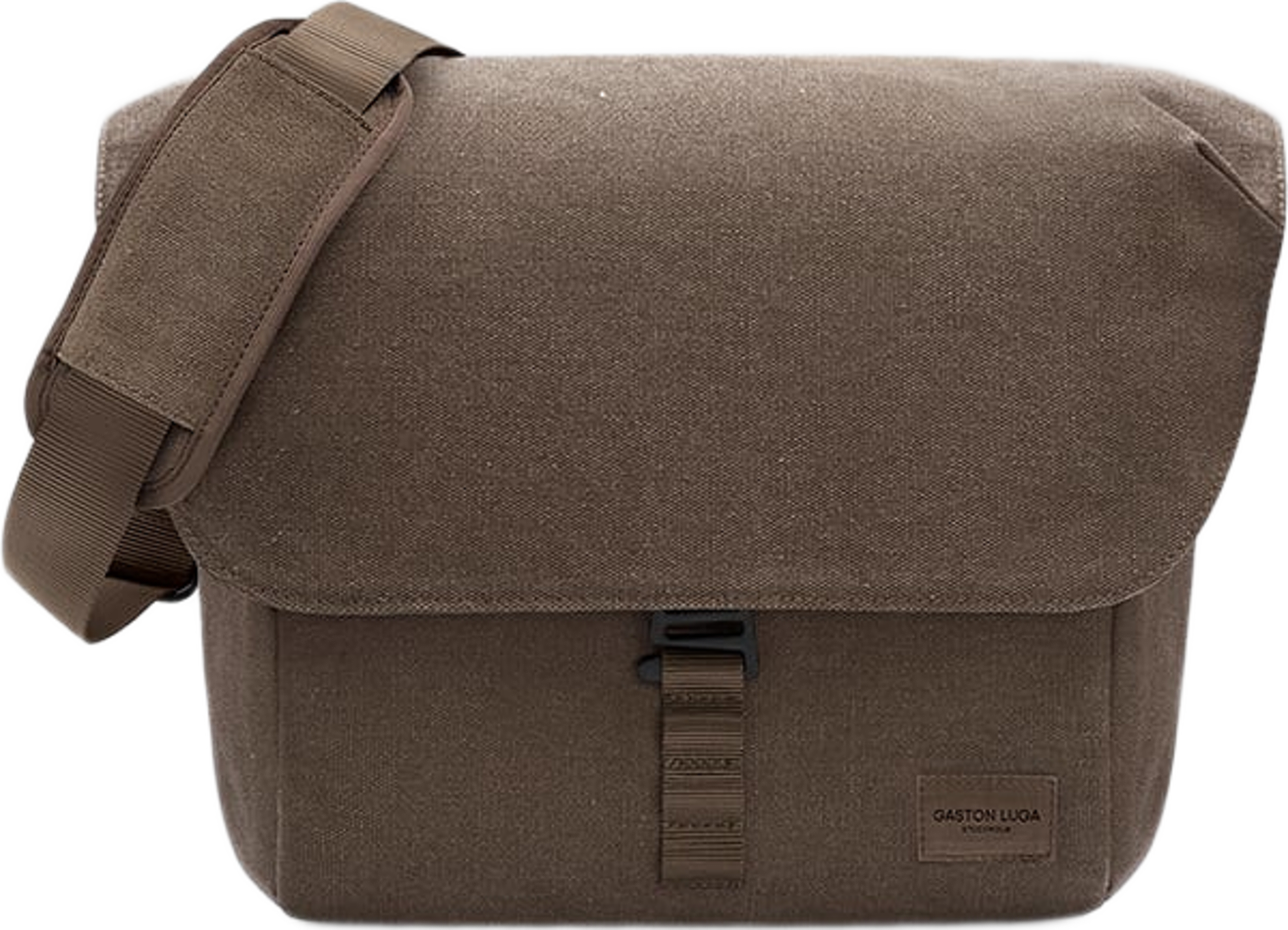 Spläsh Messenger 14", från Gaston Luga, i färgen weave dusty brown. Klicka för att öppna bilden i stort format