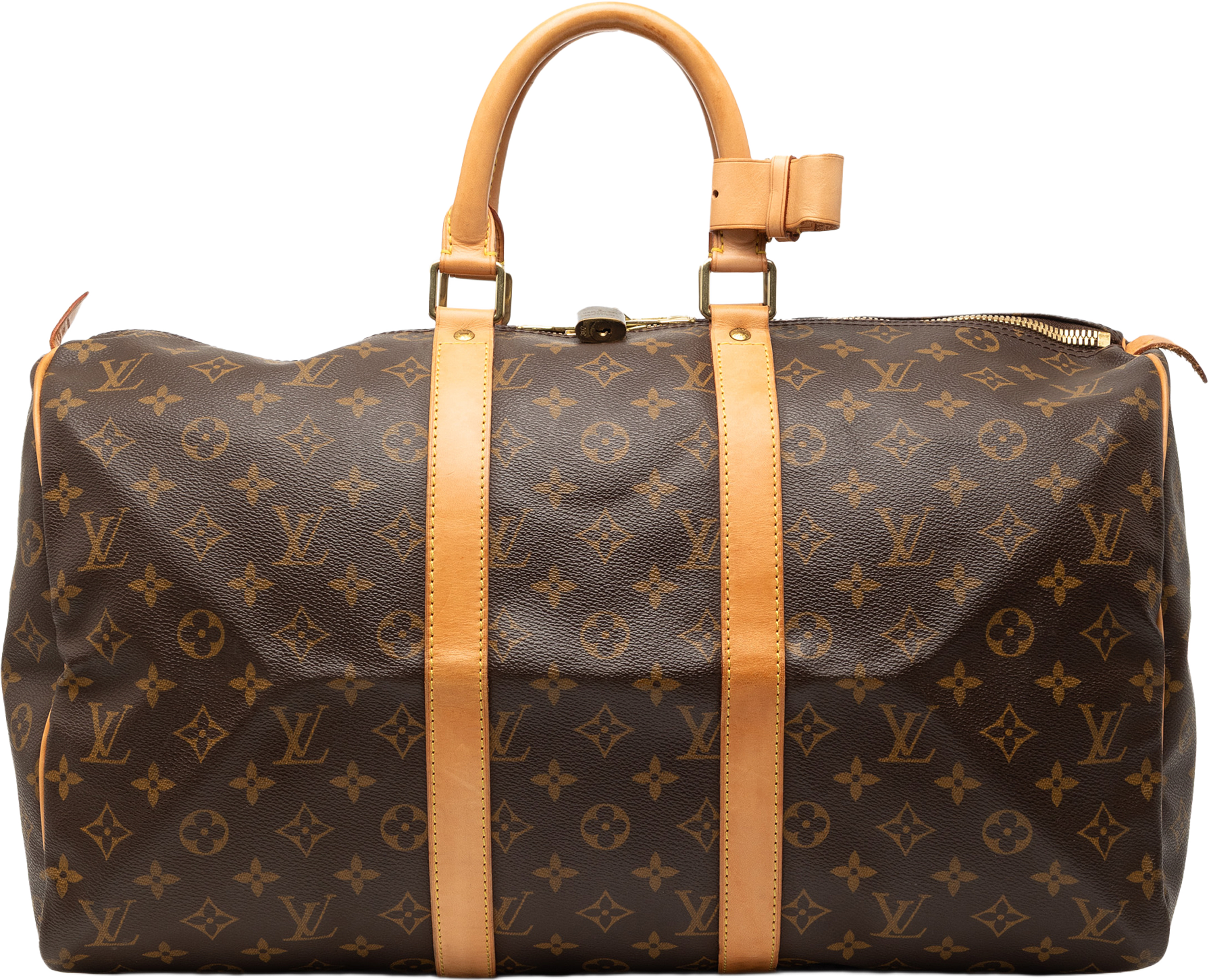 Louis Vuitton Monogram Keepall 45, från Luxclusif, i färgen brown. Klicka för att öppna bilden i stort format