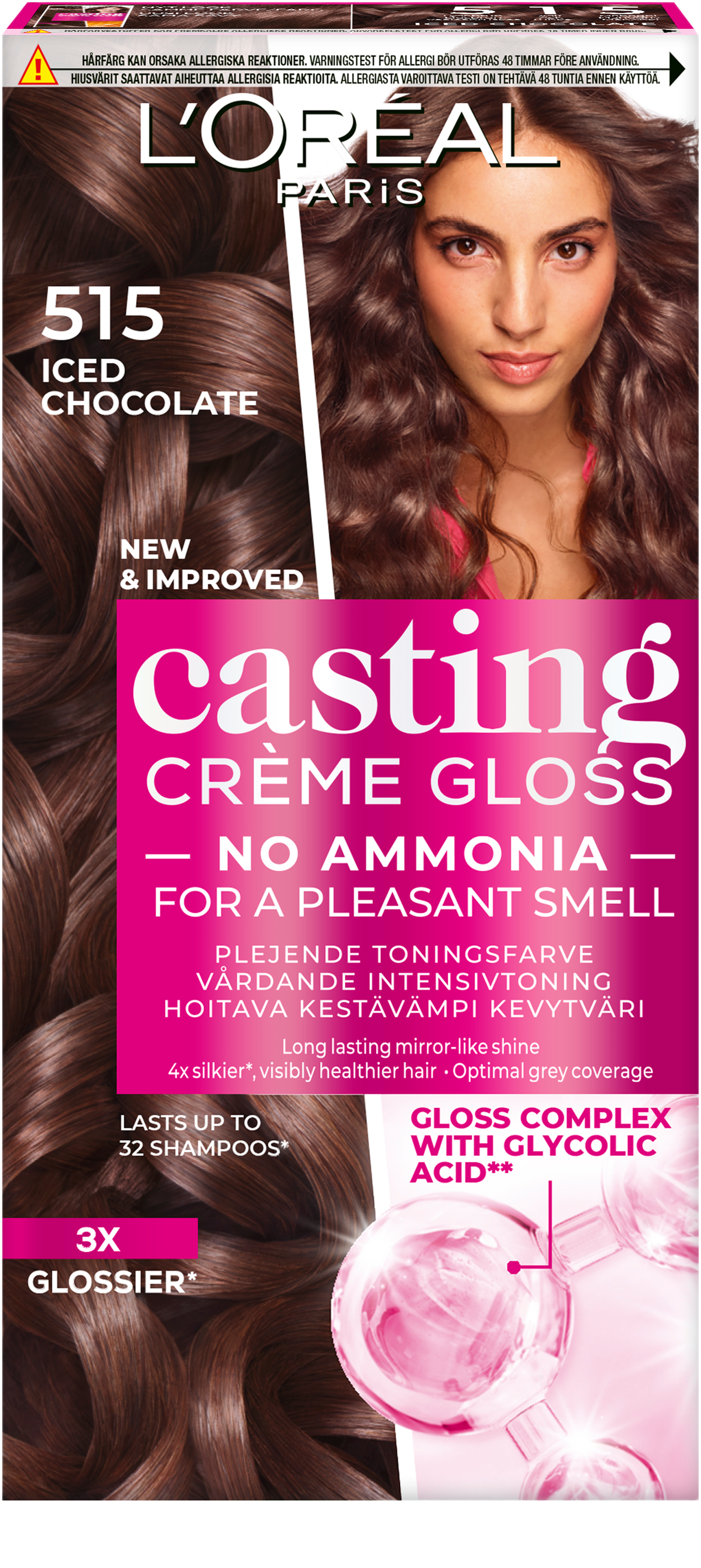 Casting Créme Gloss, från L'Oréal Paris, i färgen 515 Iced Chocolate. Klicka för att öppna bilden i stort format