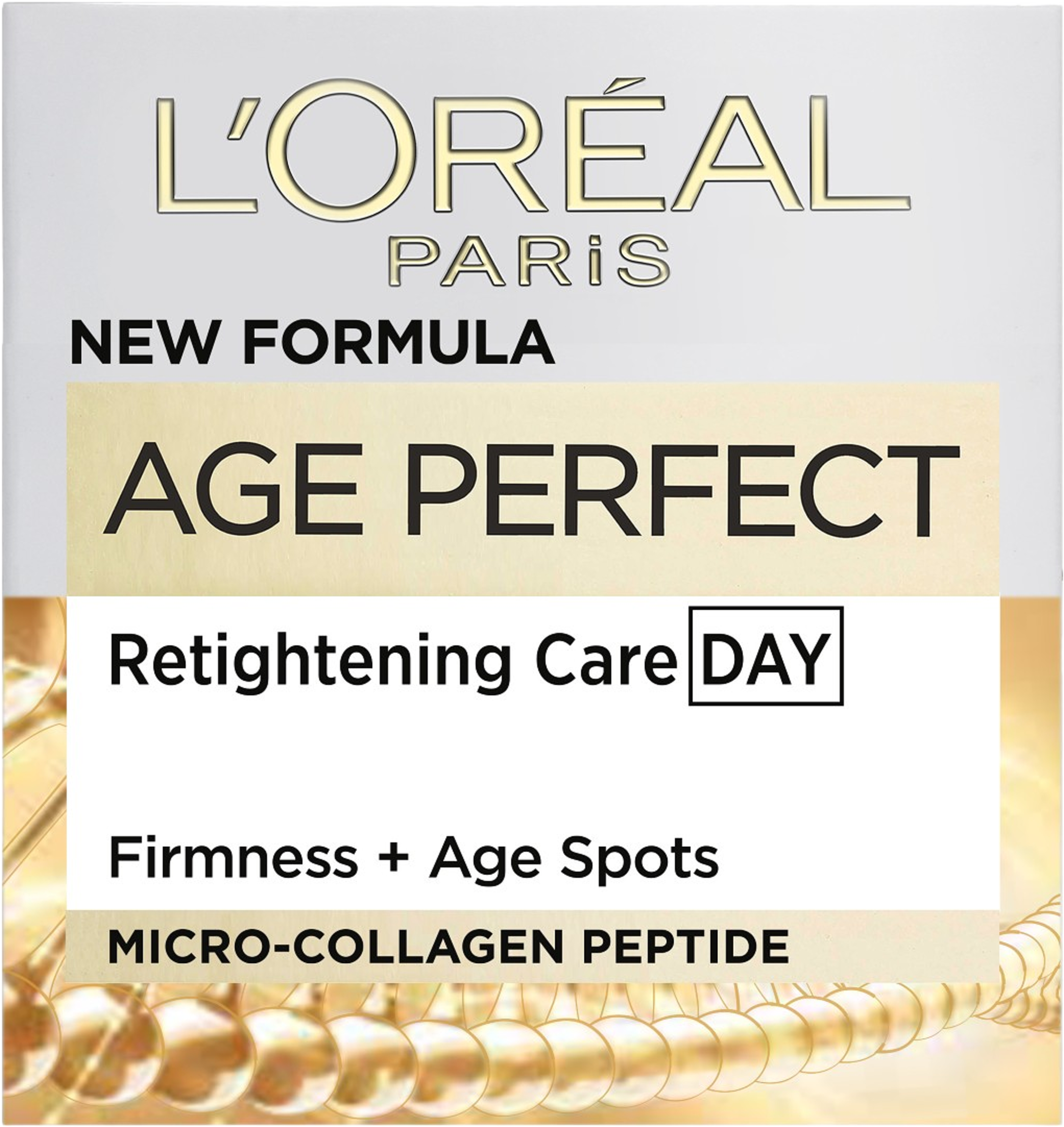 Age Perfect Moisturising Day Care Anti-Sagging + Anti-Pigmentation, 50 ml, från L'Oréal Paris. Klicka för att öppna bilden i stort format