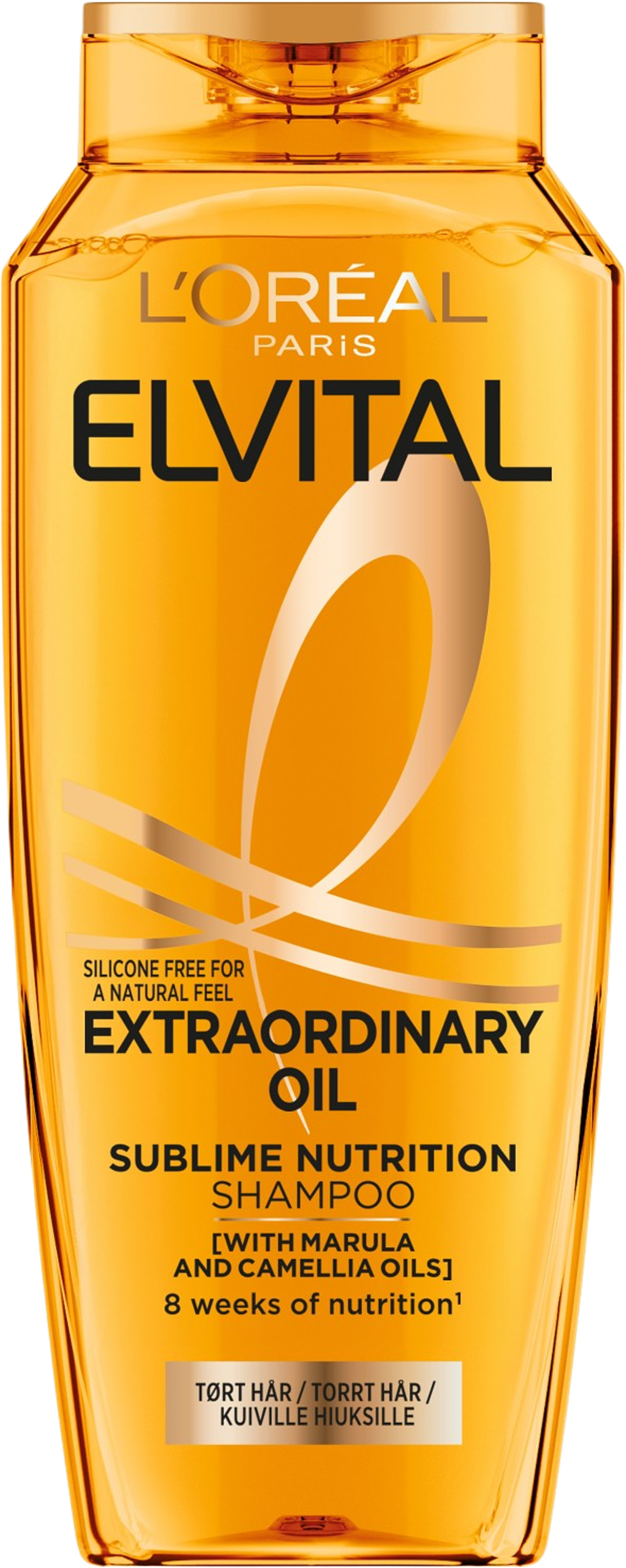 Extraordinary Oil Shampoo, från L'Oréal Paris. Klicka för att öppna bilden i stort format
